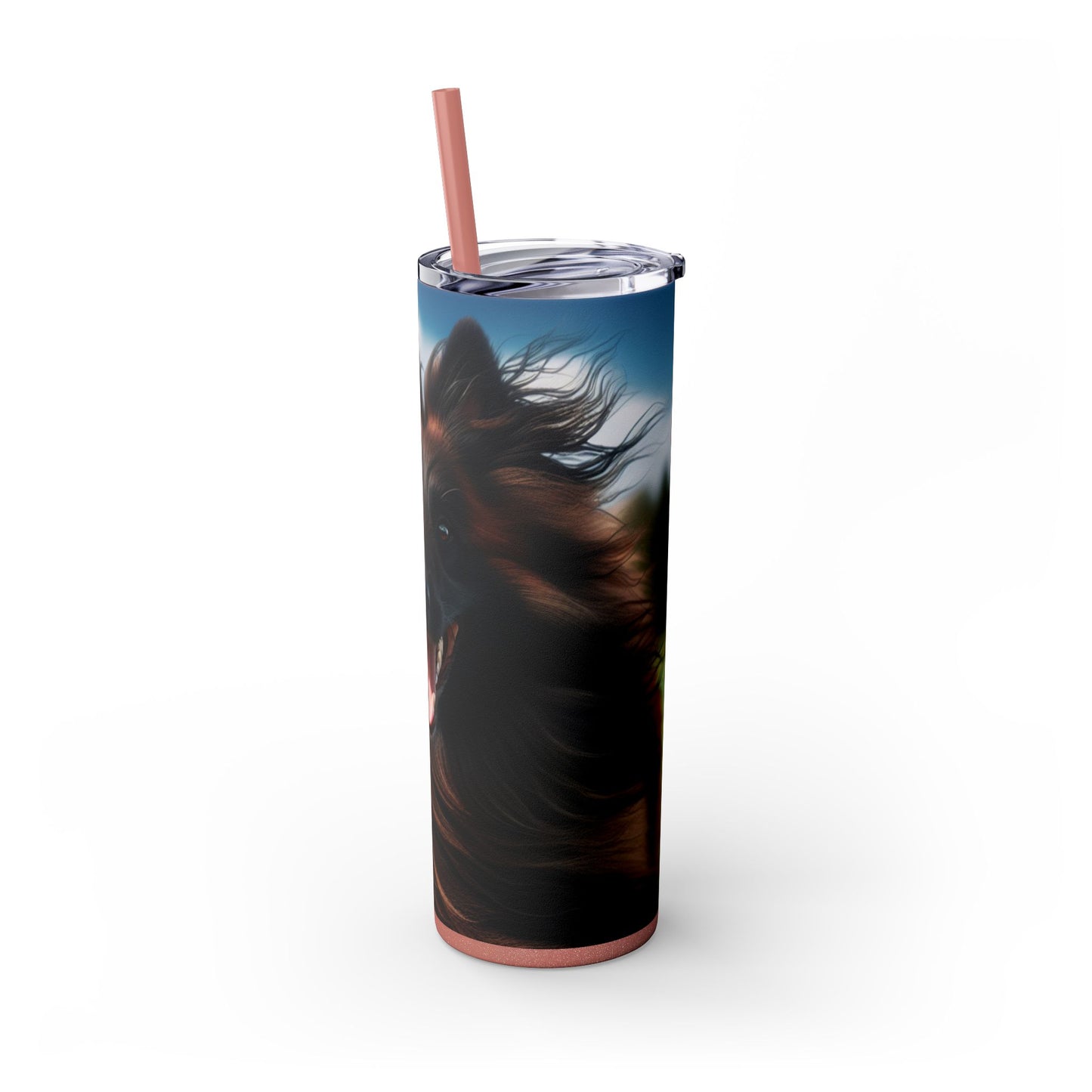 Belgian Shepherd Dog Tervuren Tumbler with Straw, 20oz