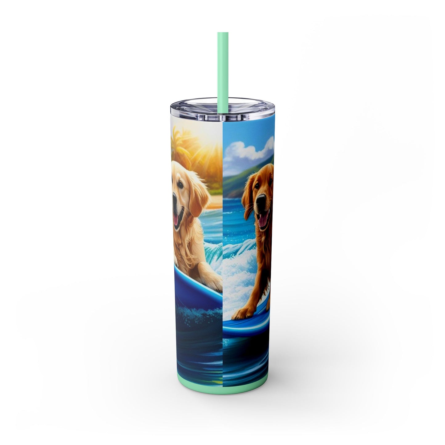 Surf Dogs Tumbler with Straw, 20oz