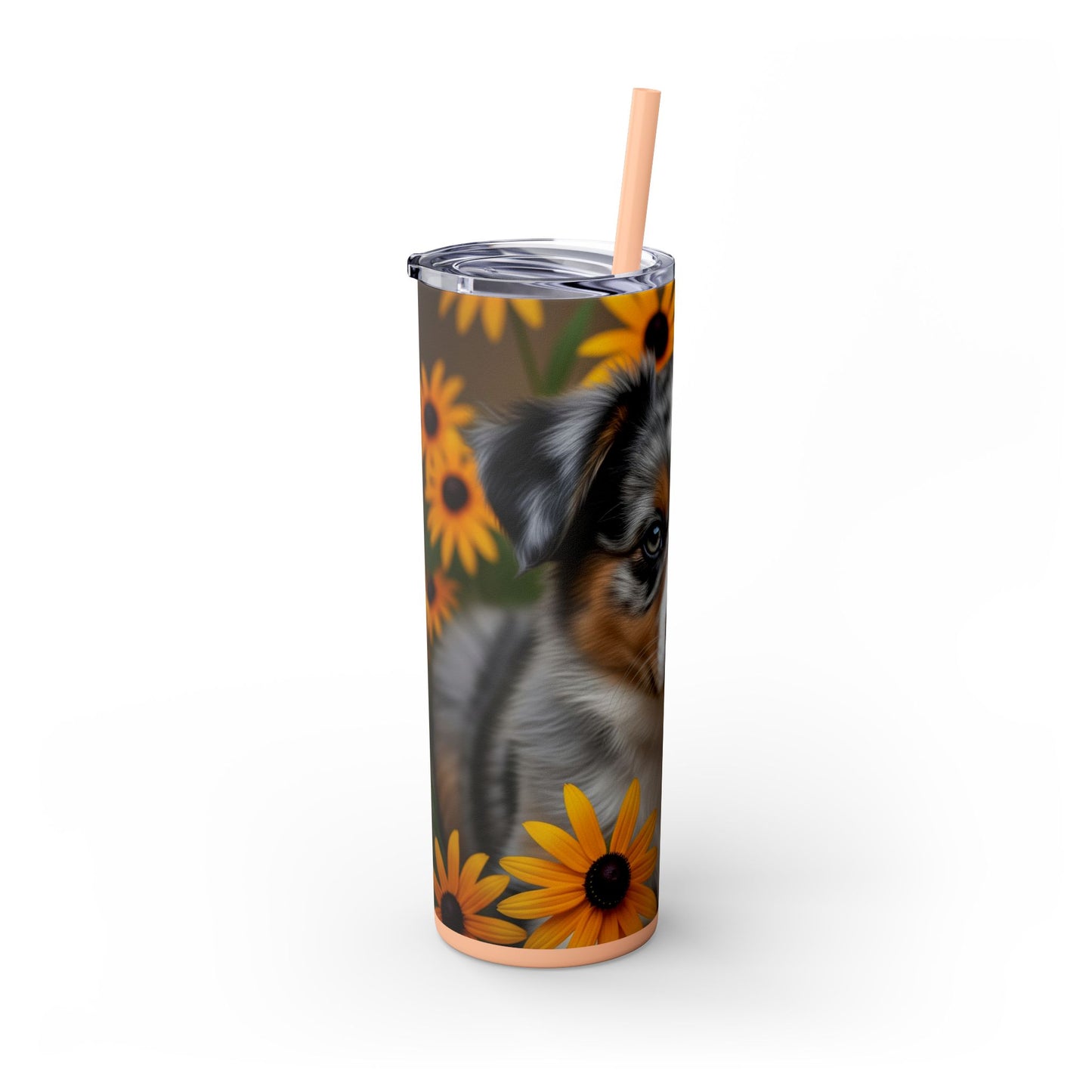 Miniature American Shepherd Tumbler with Straw, 20oz