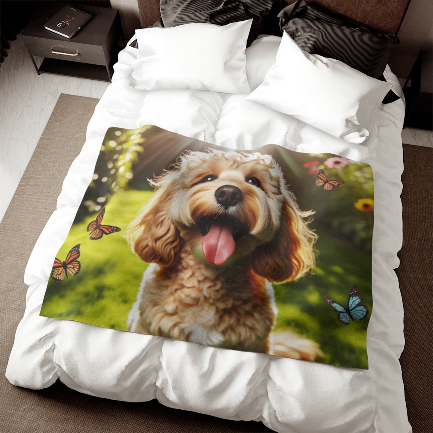 Cockapoo Sweatshirt Blanket