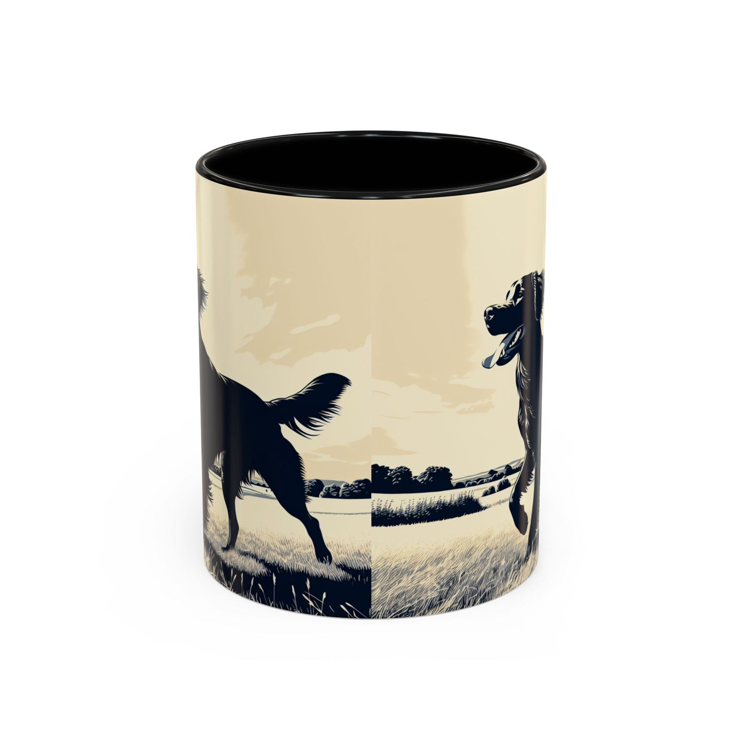 Flat Coated Retriever Accent Coffee Mug - Perfect Gift for Dog Lovers