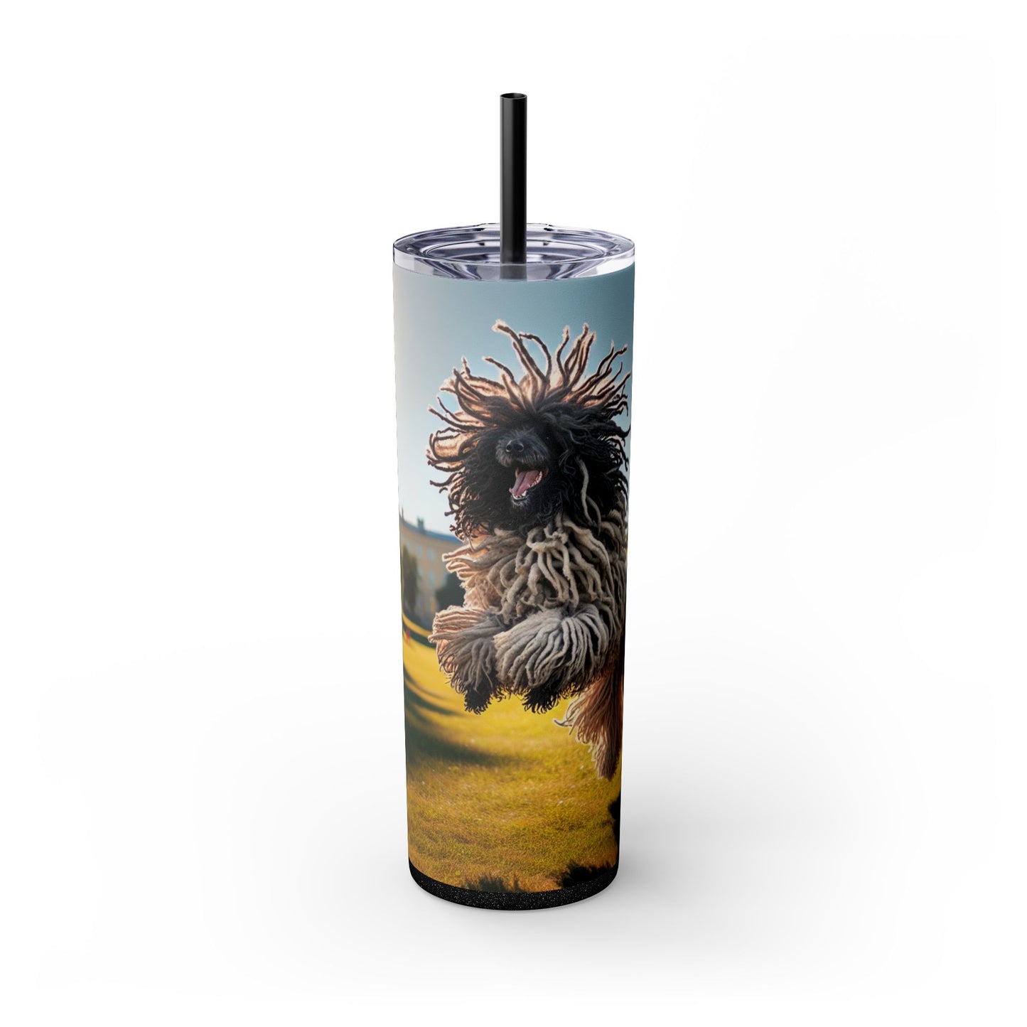 Puli Skinny Tumbler with Straw, 20oz
