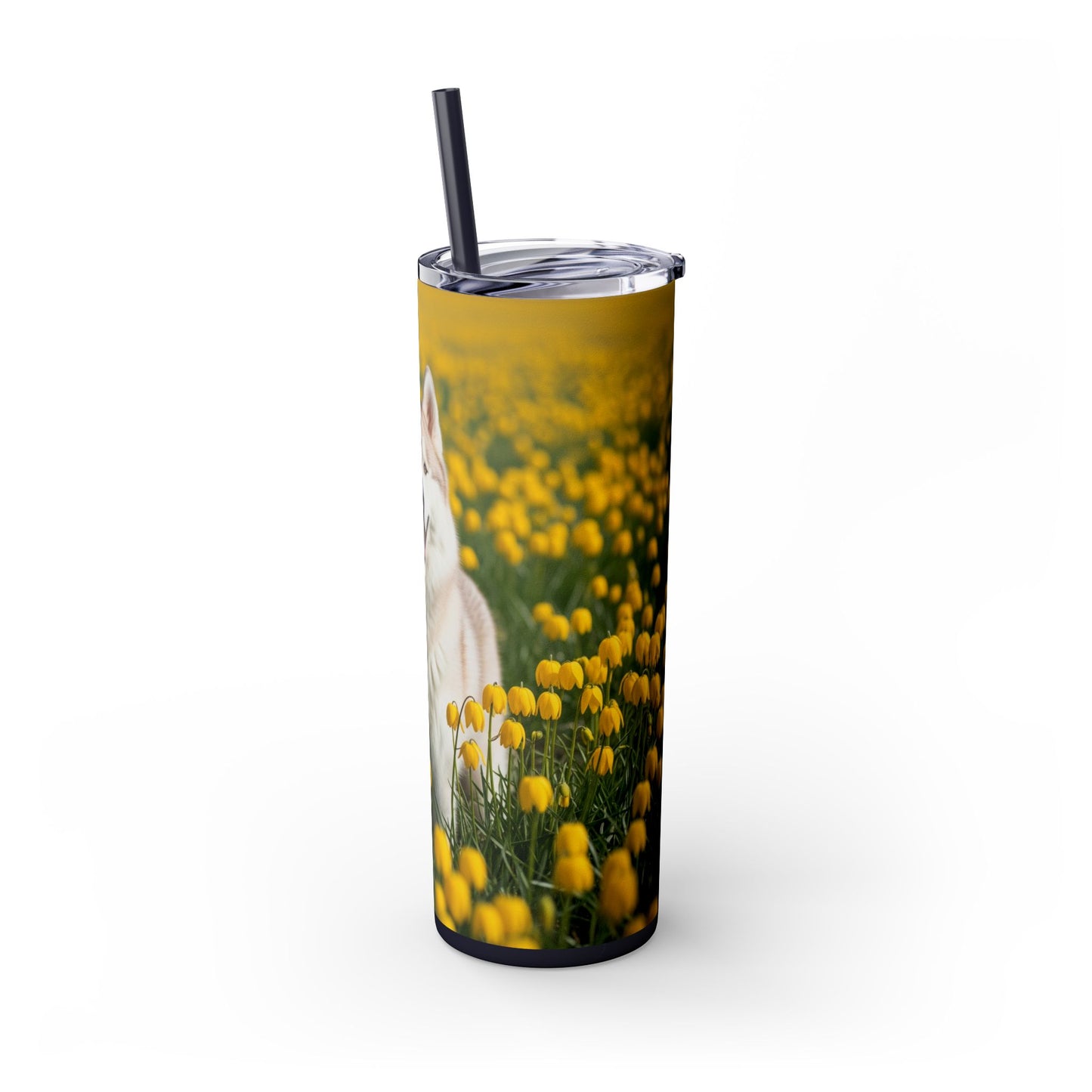 Siberian Husky Tumbler with Straw, 20oz