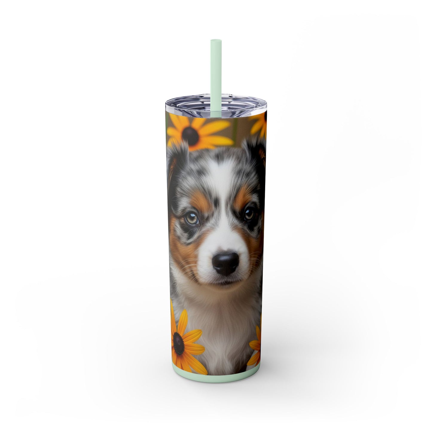 Miniature American Shepherd Tumbler with Straw, 20oz