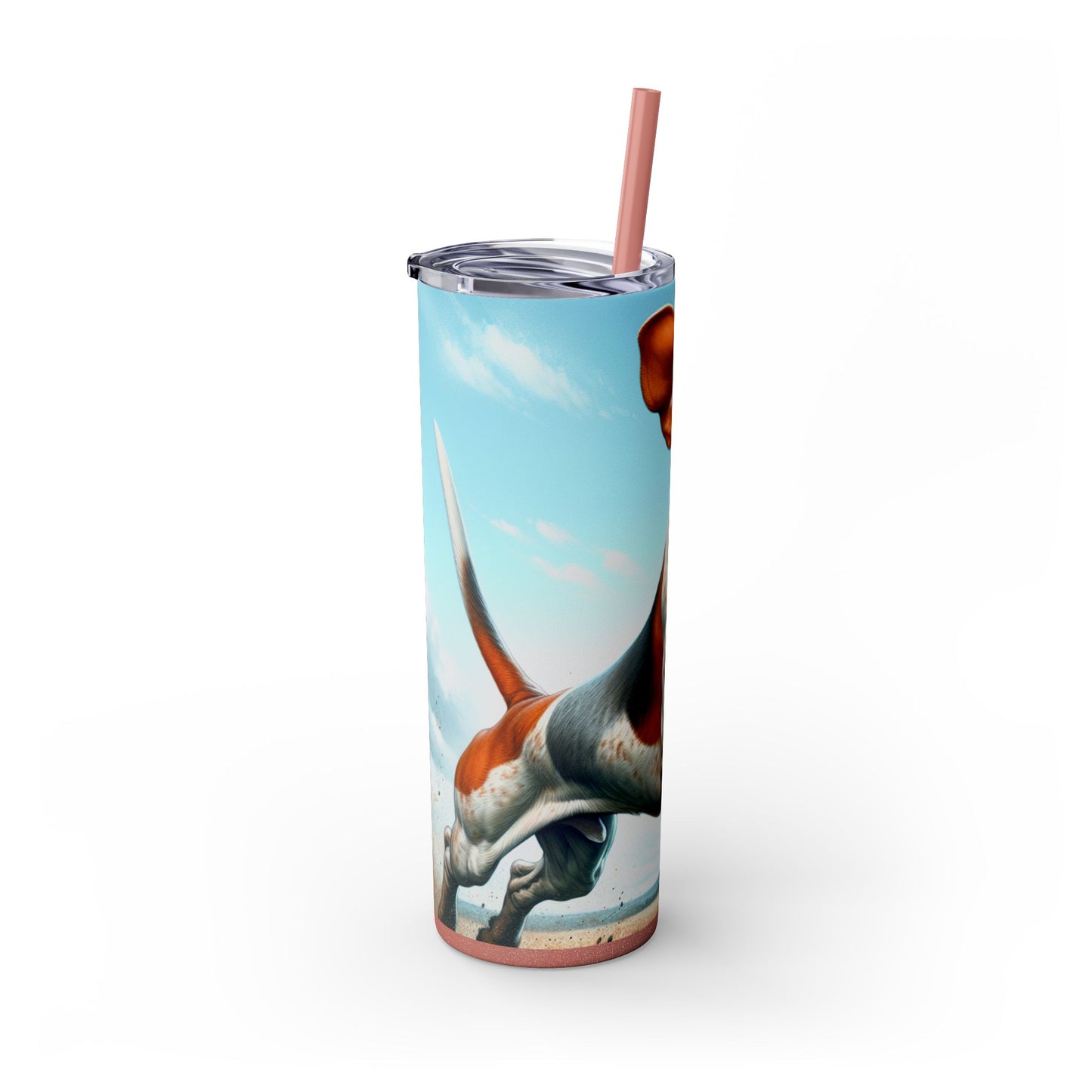 American English Coonhound Tumbler with Straw, 20oz