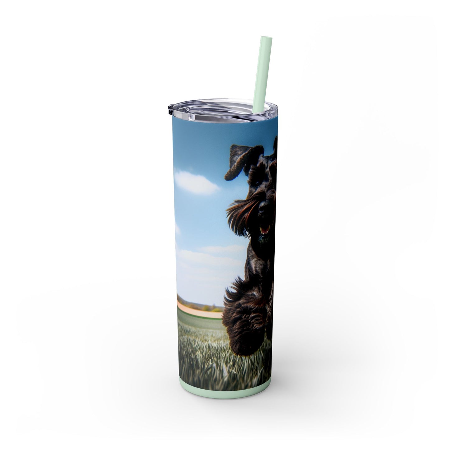 Giant Schnauzer Tumbler with Straw, 20oz