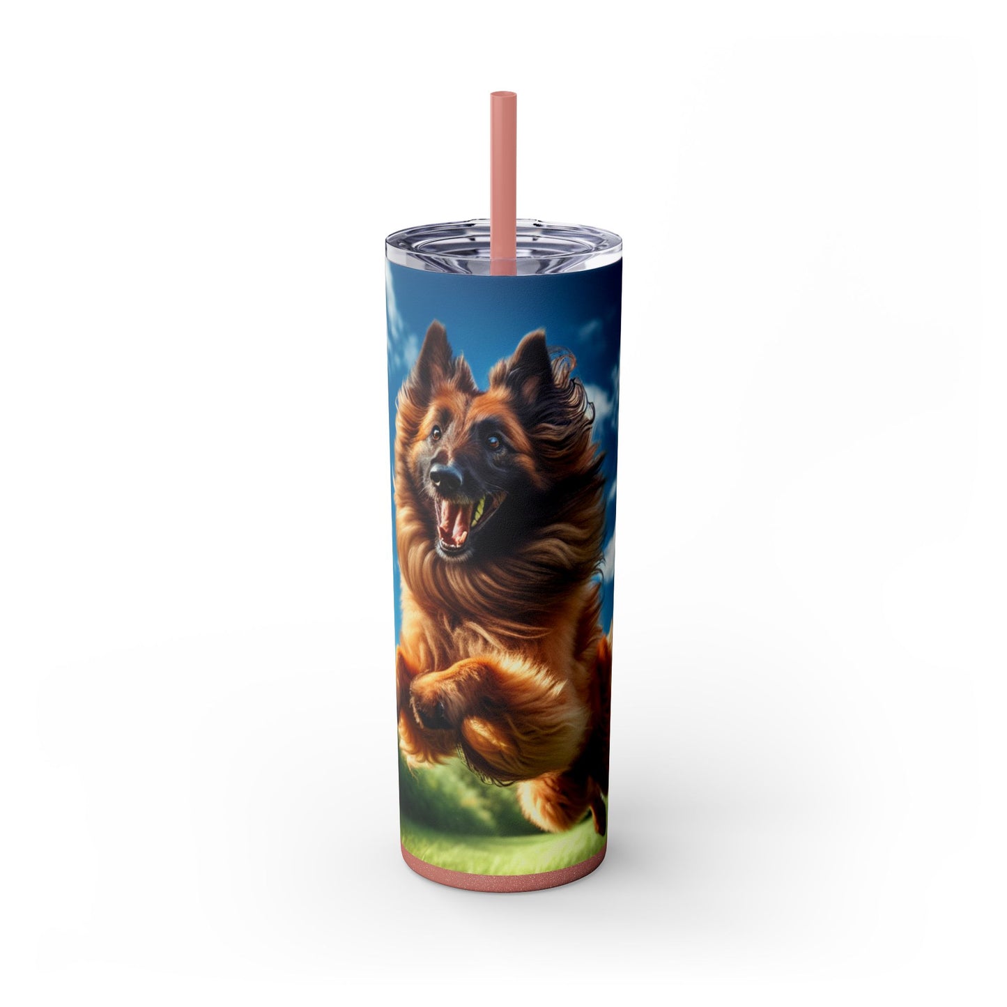 Belgian Shepherd Dog Laekenois Tumbler with Straw, 20oz