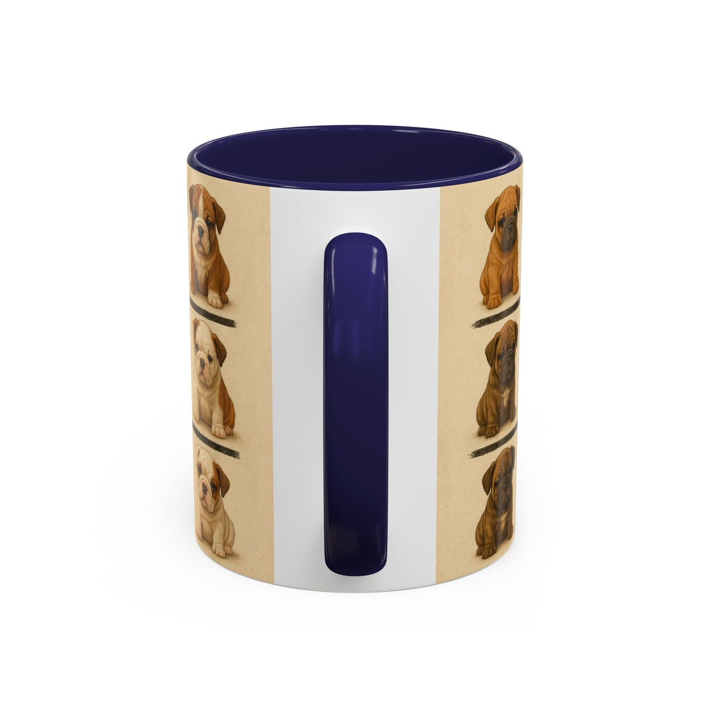 Bulldog puppies Accent Coffee Mug - Perfect Gift for Dog Lovers