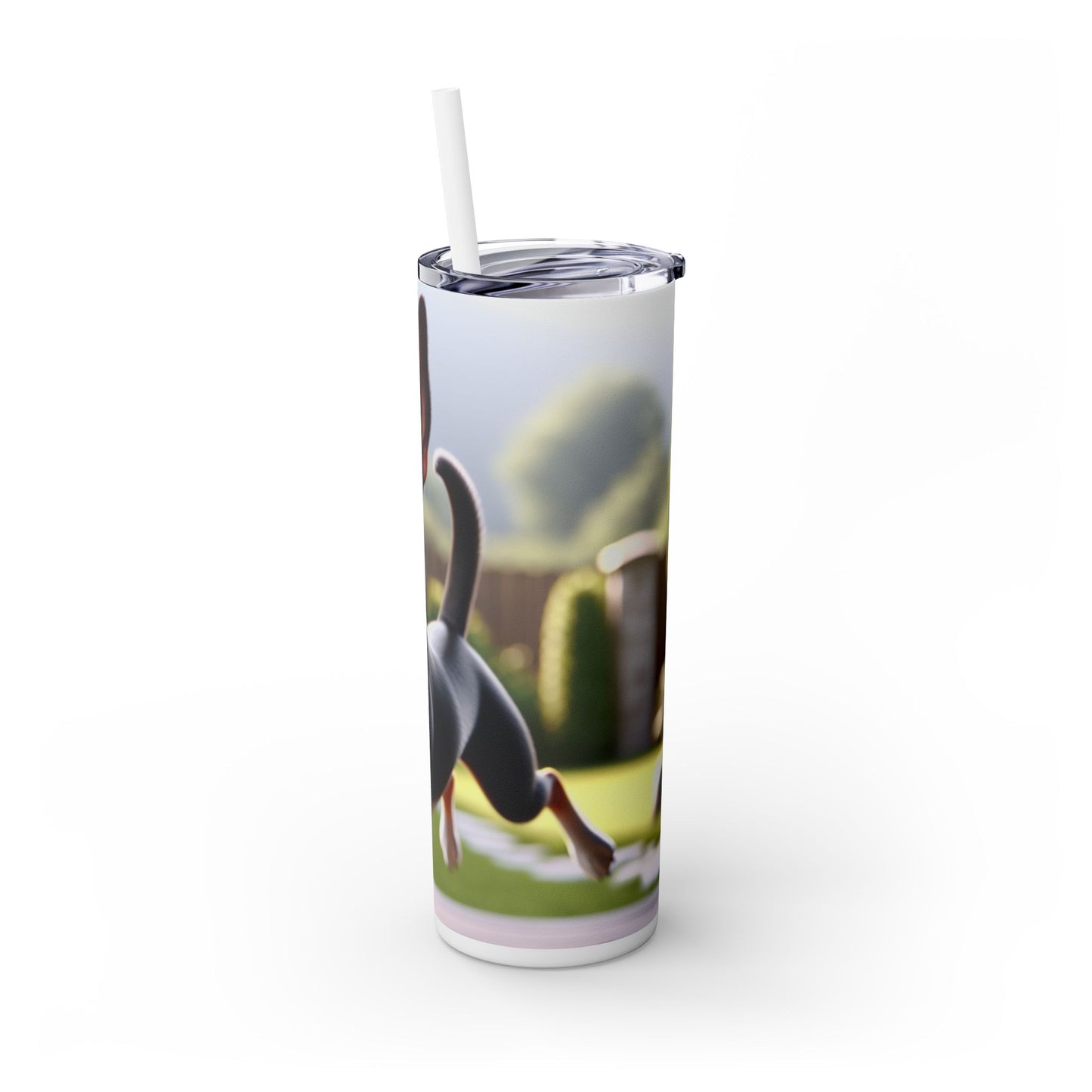 Rat Terrier Tumbler with Straw, 20oz