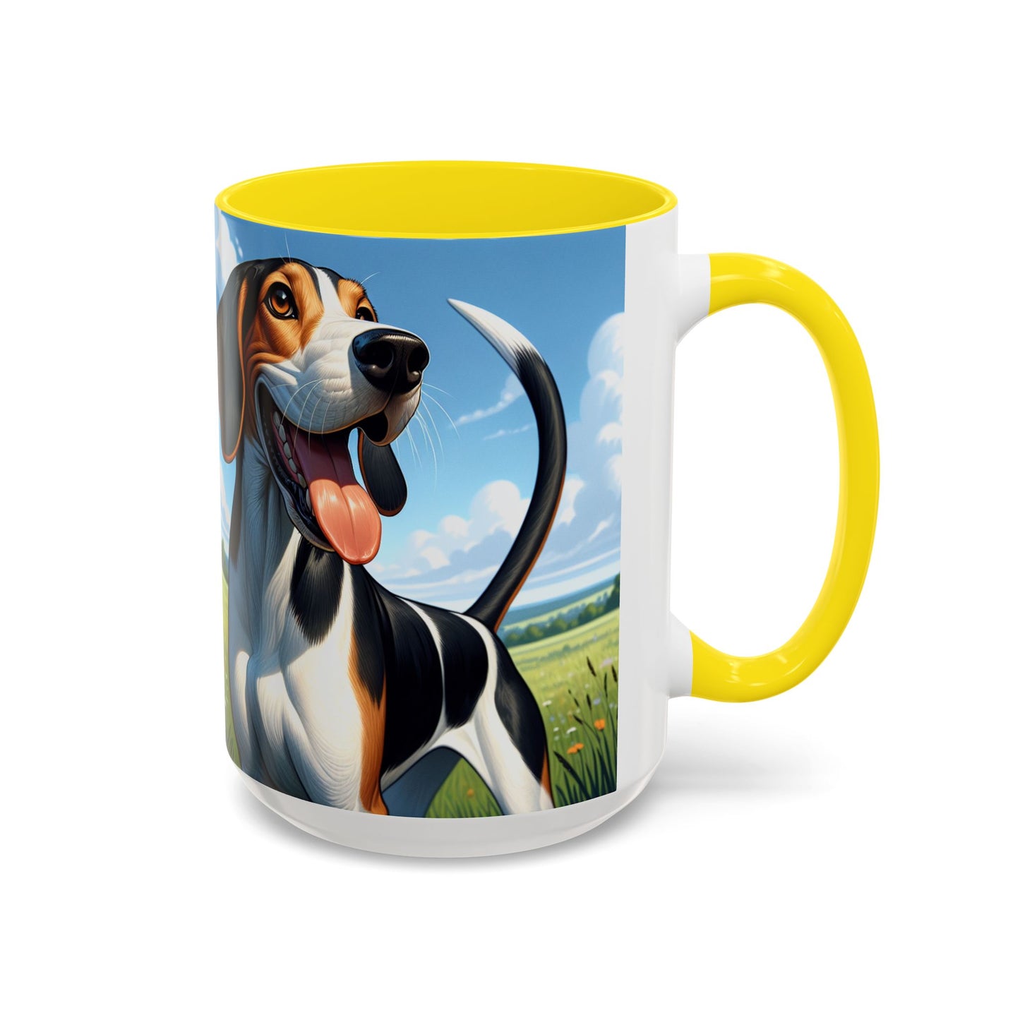 Treeing Walker Coonhound Accent Coffee Mug - Perfect Gift for Dog Lovers