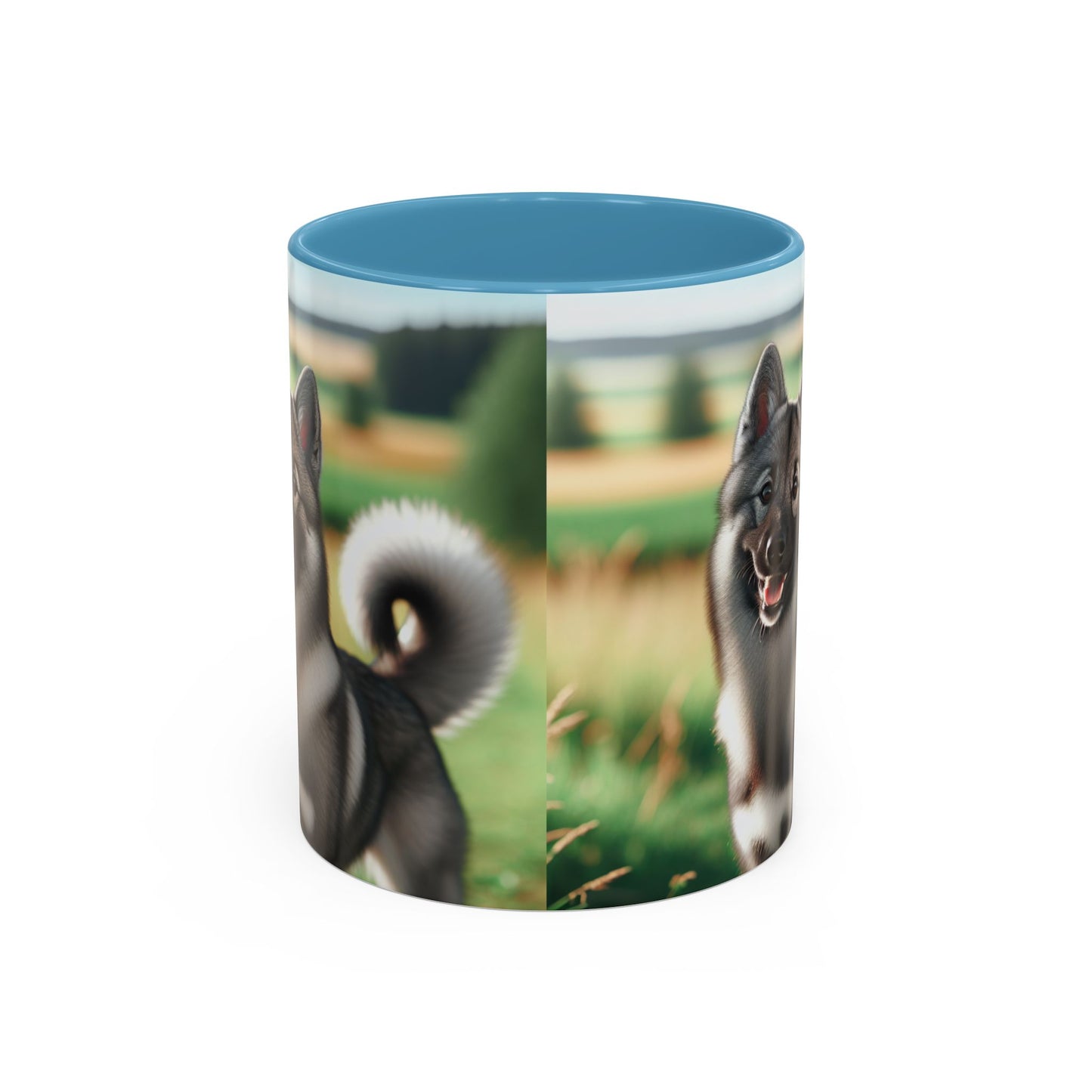 Norwegian Elkhound Accent Coffee Mug - Perfect Gift for Dog Lovers