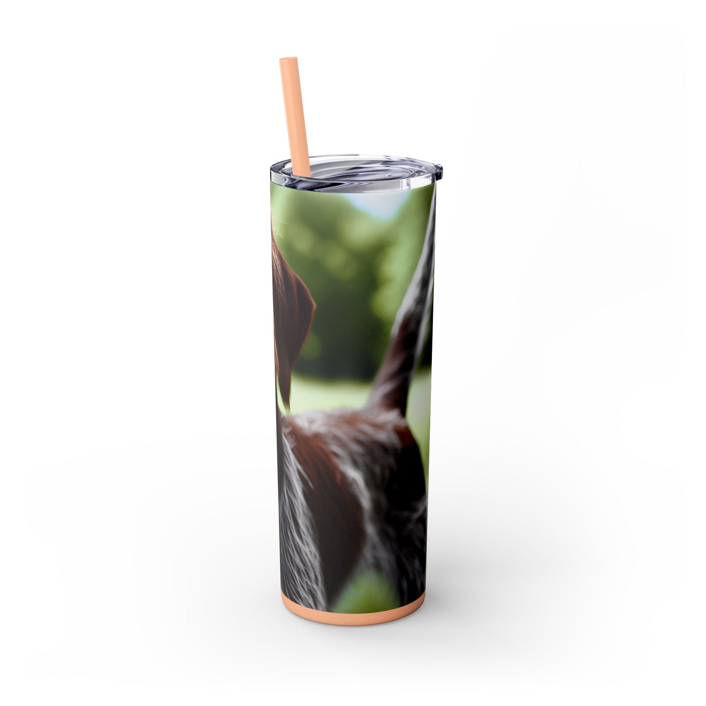 Wirehaired Slovakian Pointer Skinny Tumbler with Straw, 20oz