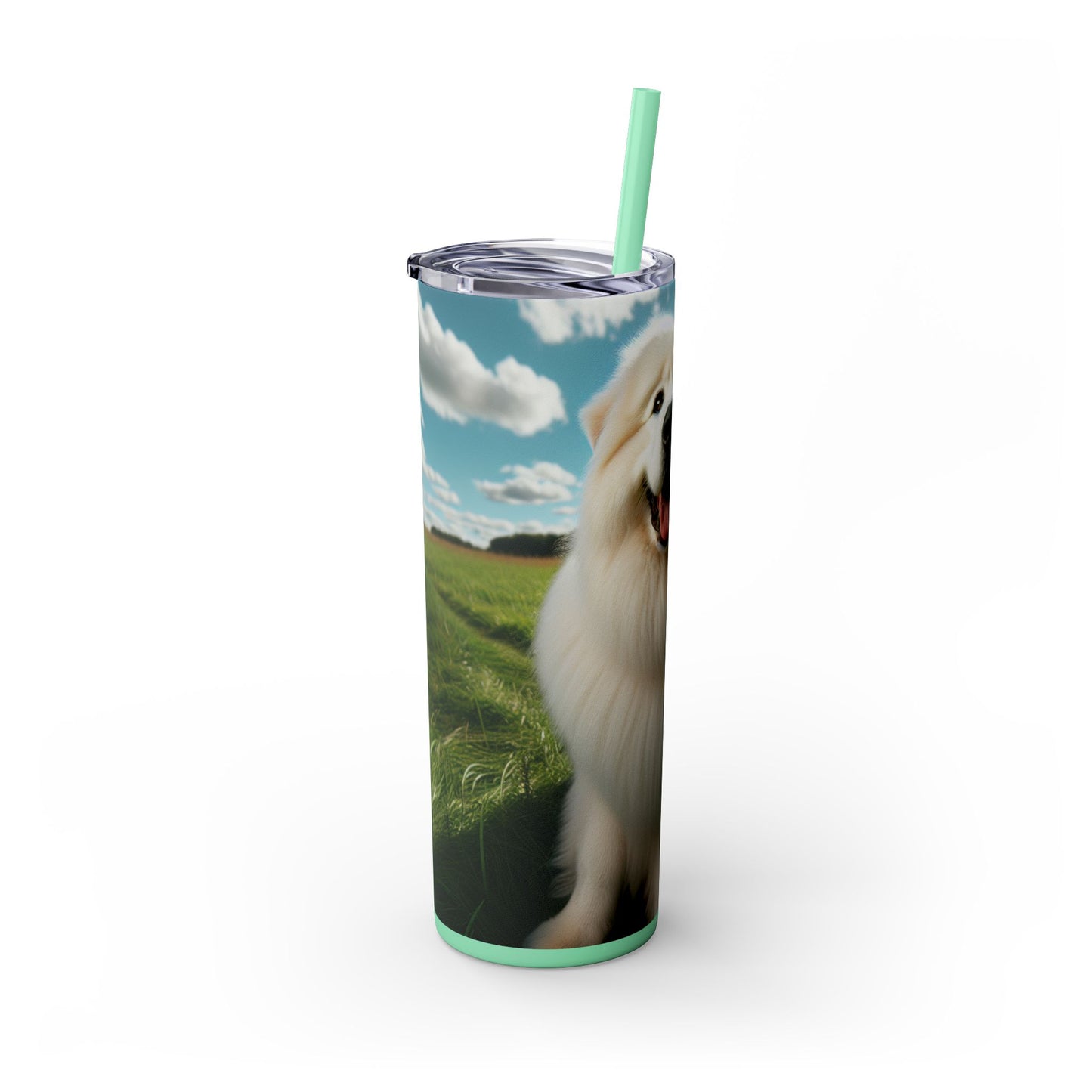 Maremma Sheepdog Tumbler with Straw, 20oz