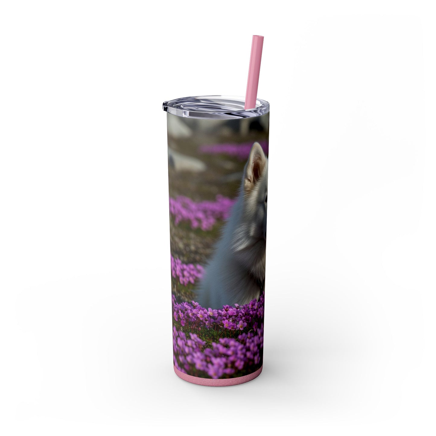 Canadian Eskimo Dog Tumbler with Straw, 20oz