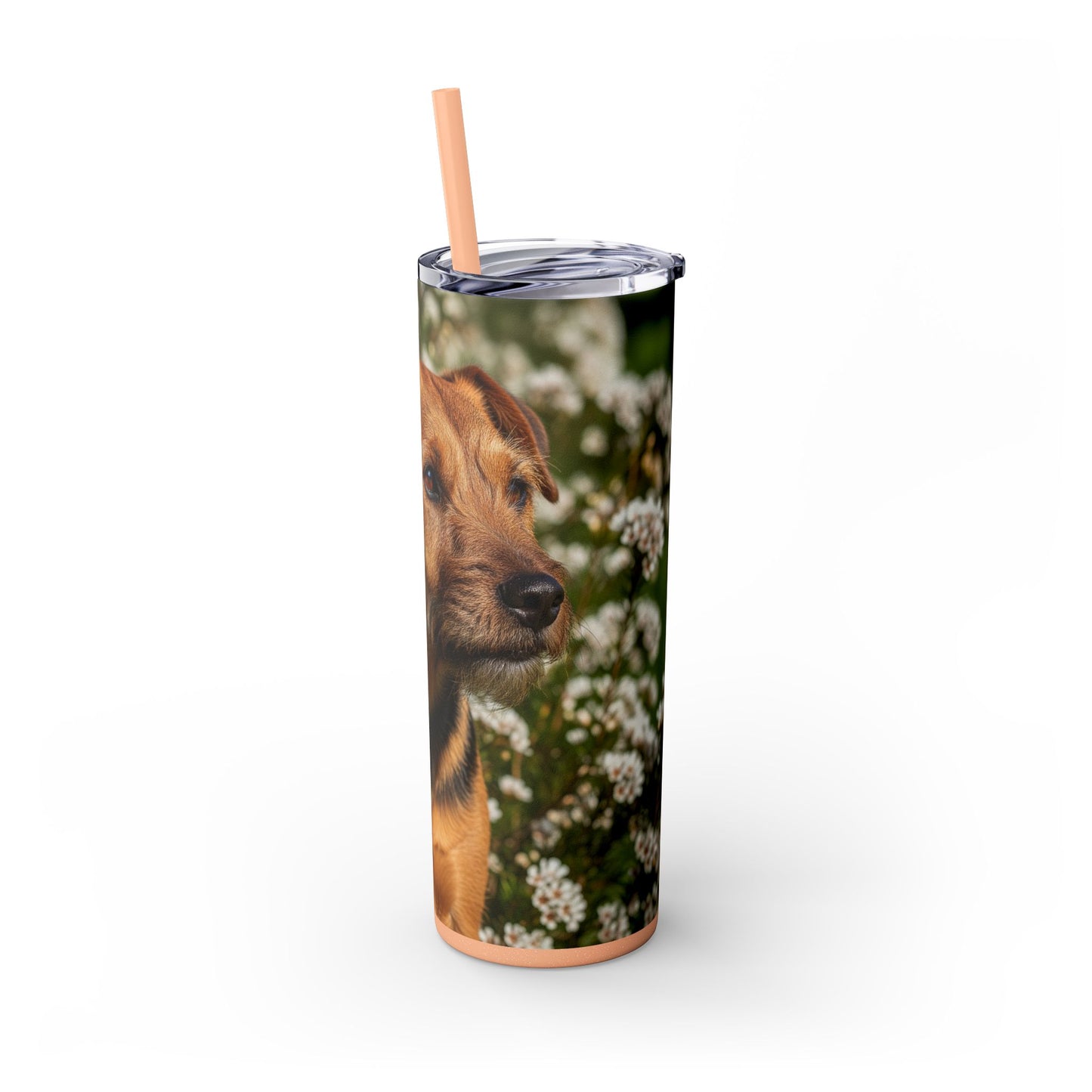 Tenterfield Terrier Skinny Tumbler with Straw, 20oz