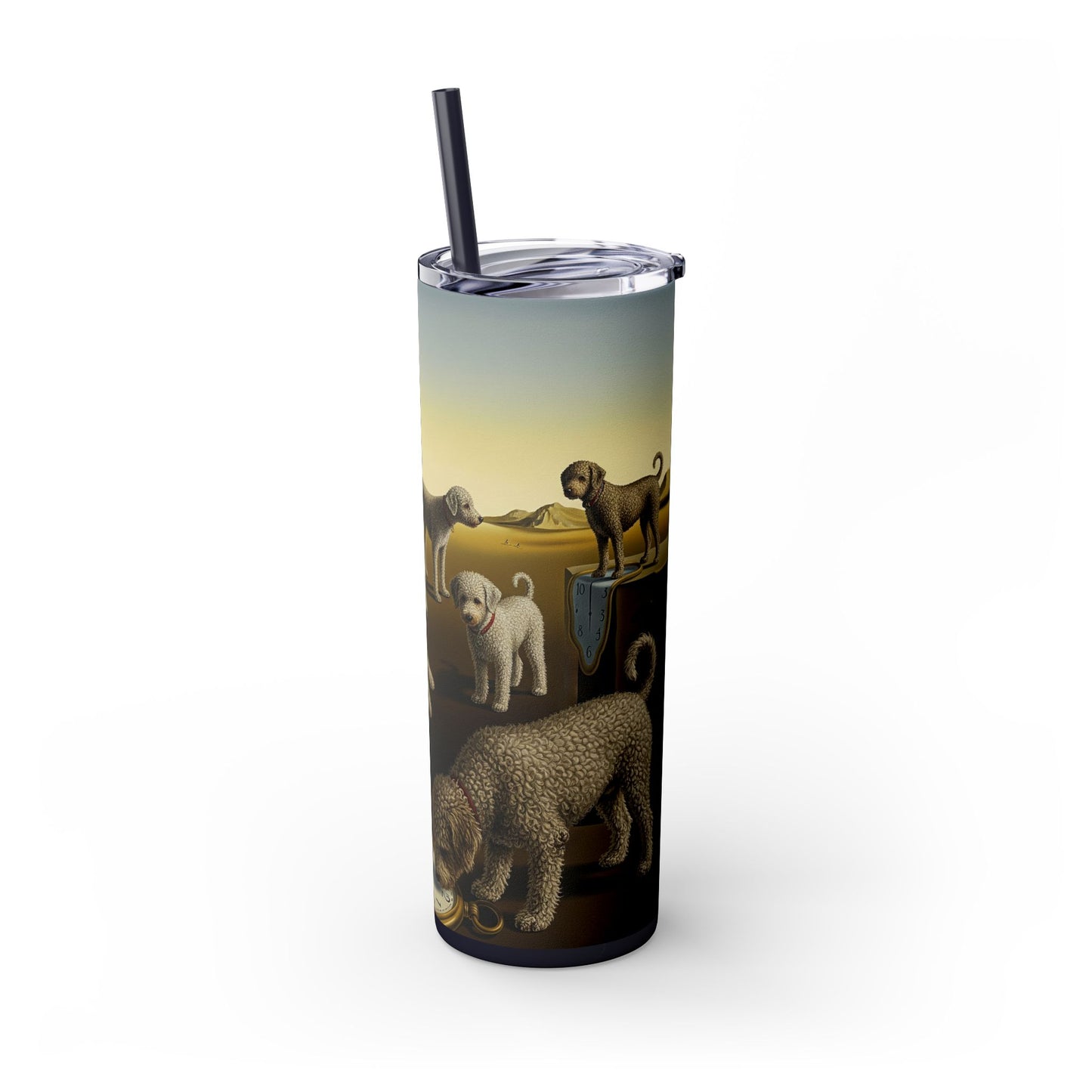 Spanish Water Dog Tumbler with Straw, 20oz