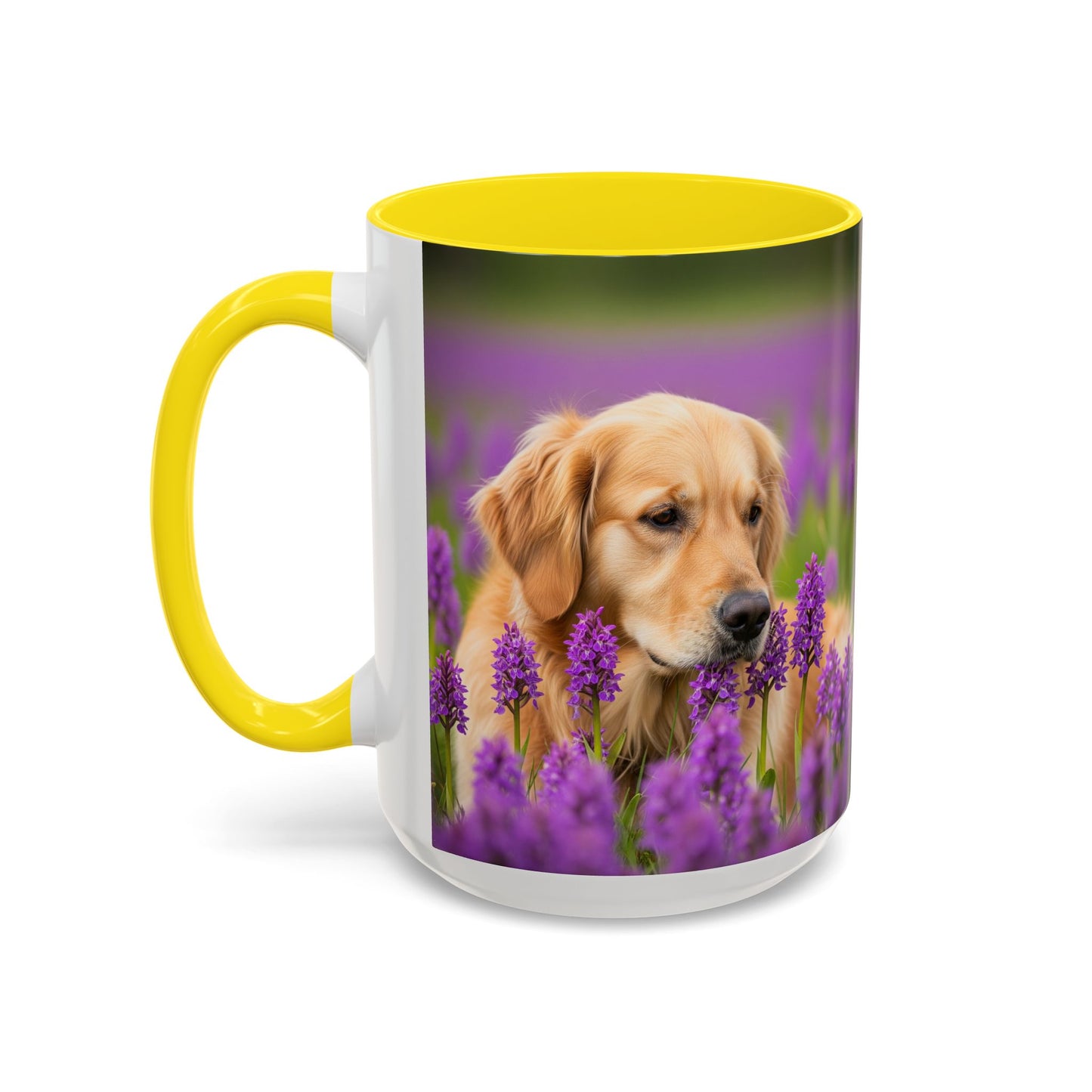 Golden Retriever Accent Coffee Mug - Perfect Gift for Dog Lovers