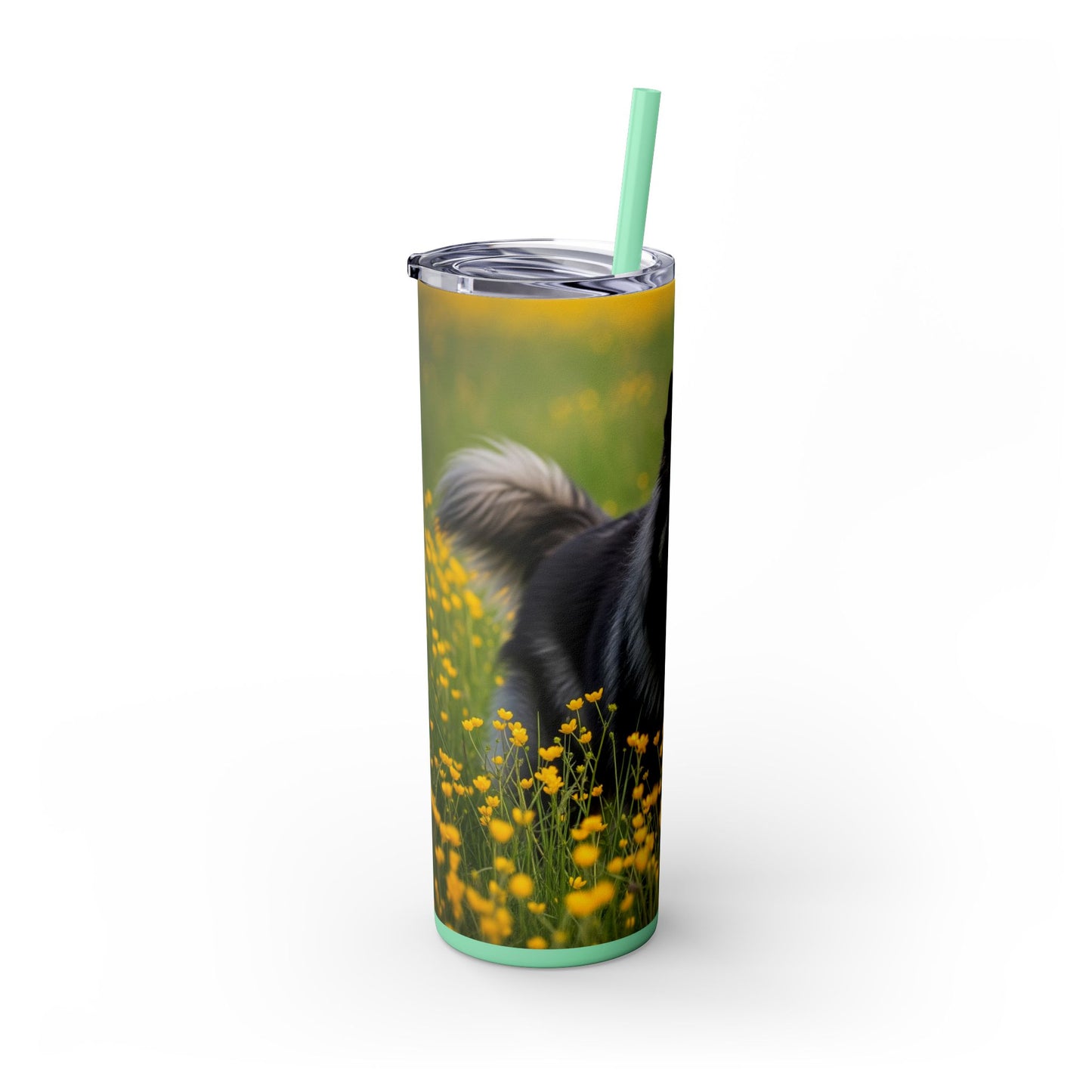 Belgian Sheepdog Tumbler with Straw, 20oz