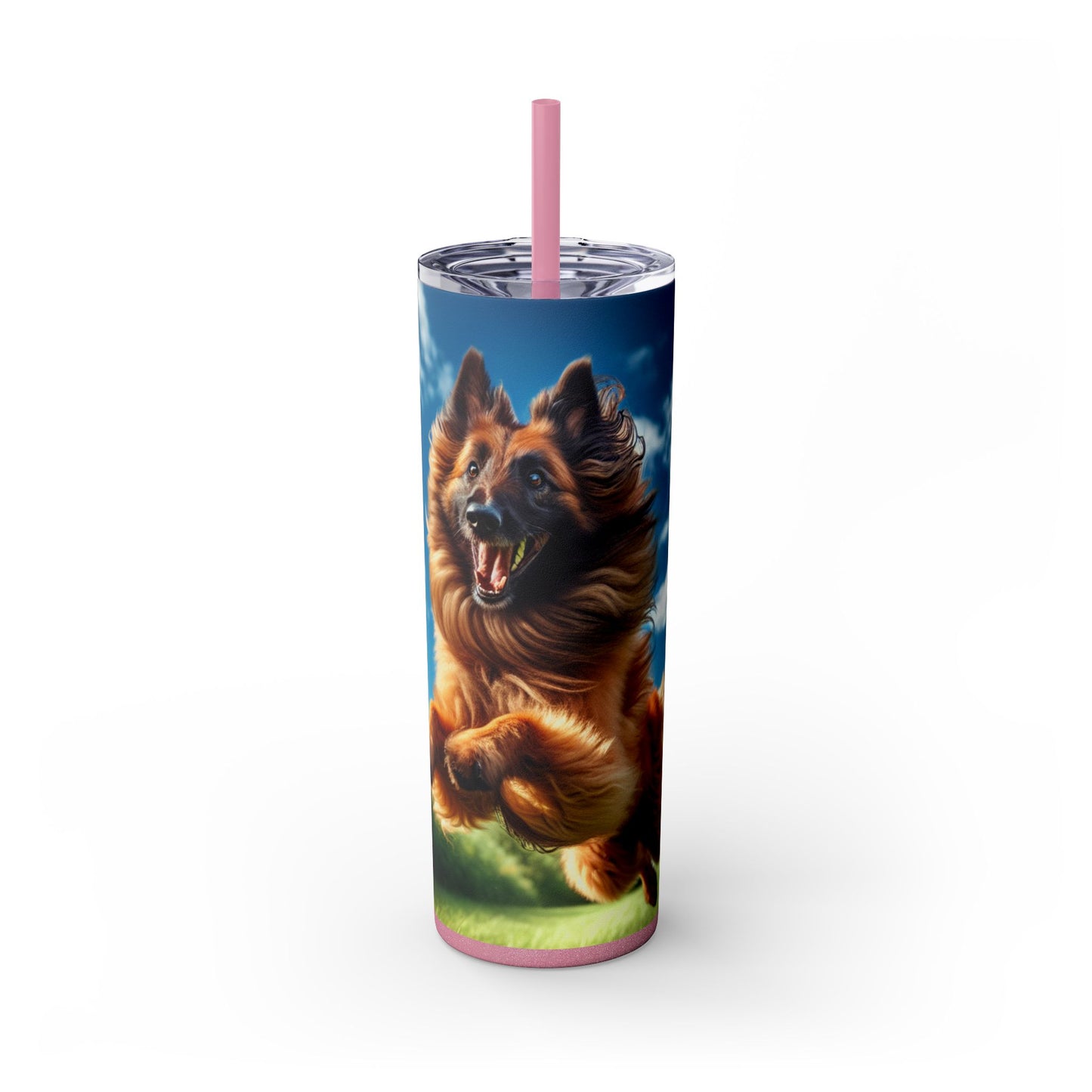 Belgian Shepherd Dog Laekenois Tumbler with Straw, 20oz