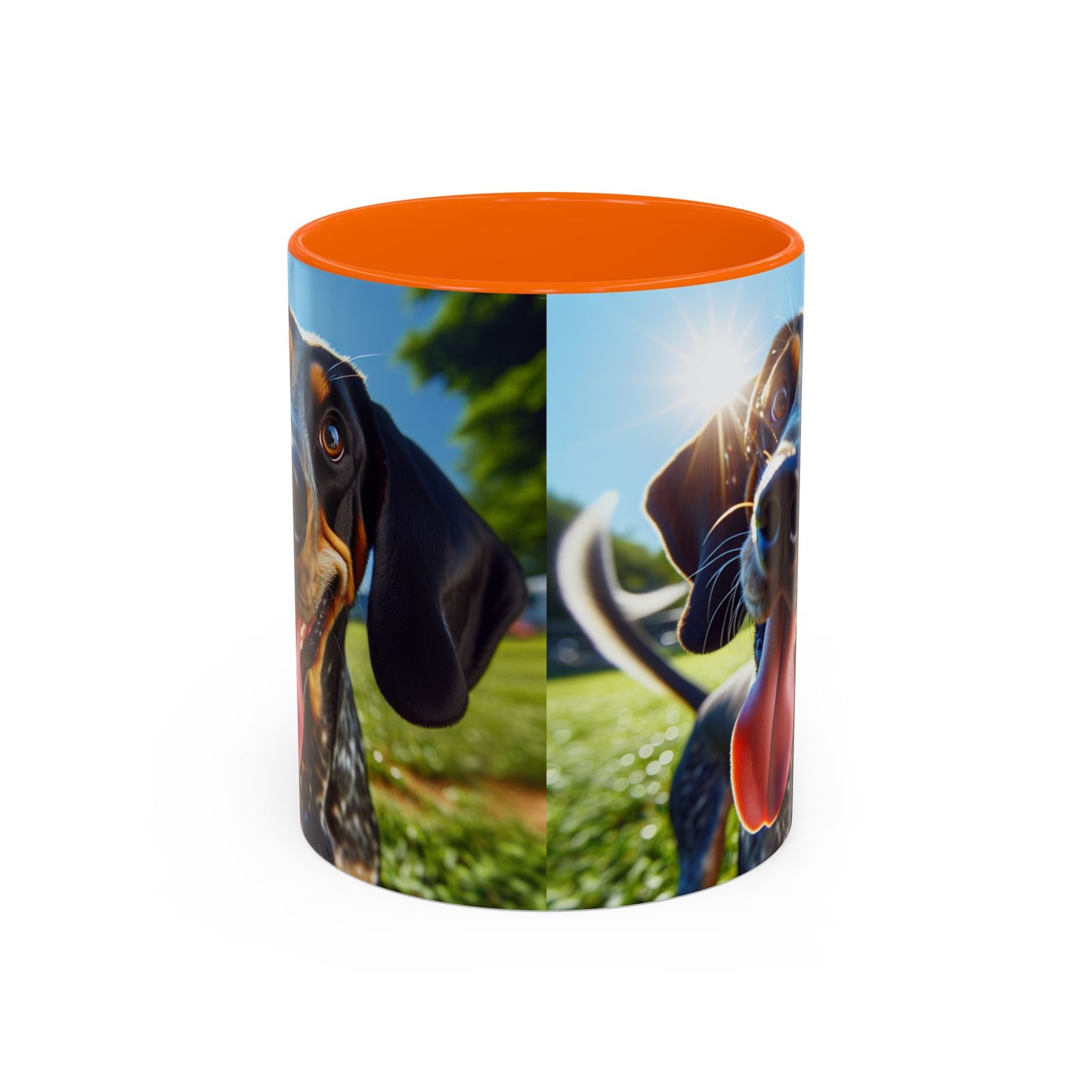 Bluetick Coonhound Accent Coffee Mug - Perfect Gift for Dog Lovers