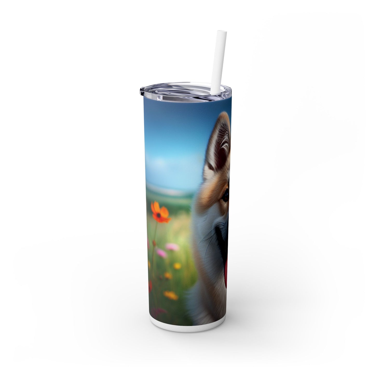 Canaan Dog Tumbler with Straw, 20oz