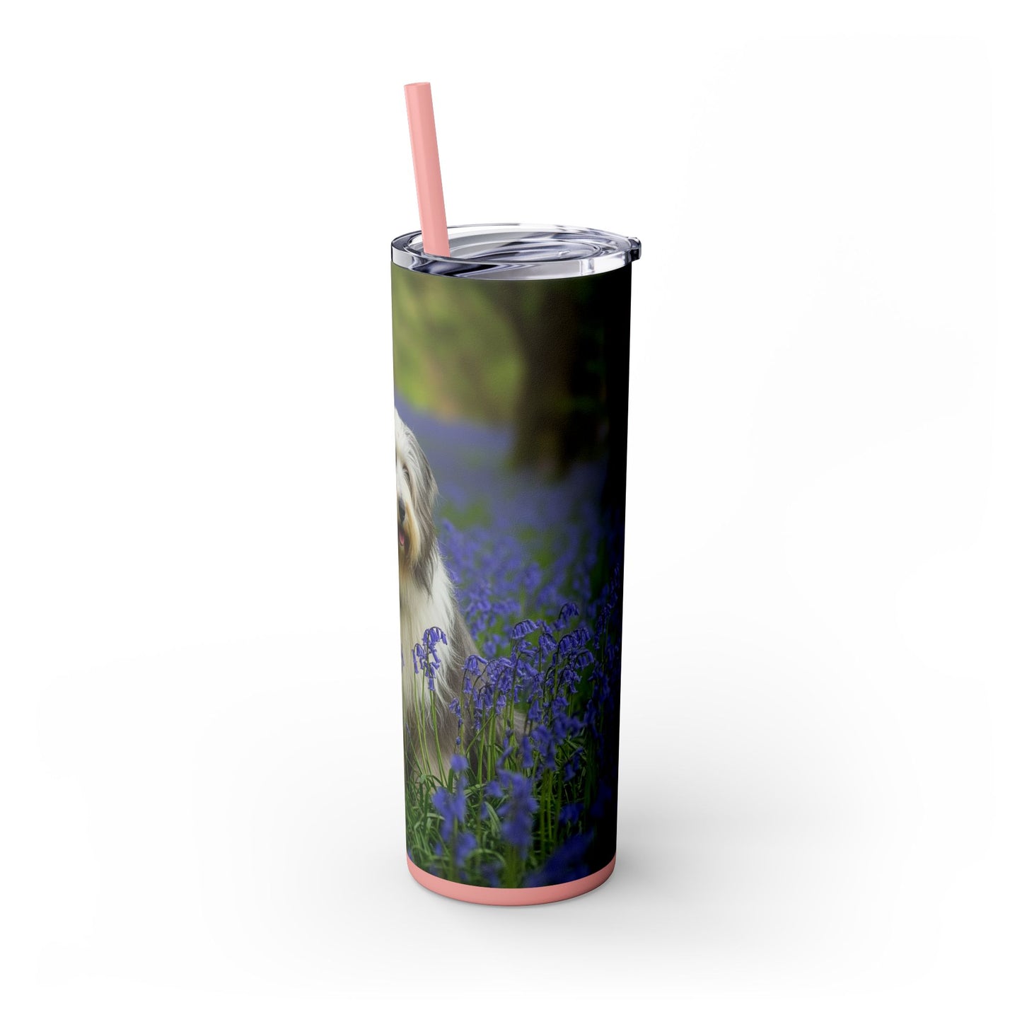 Bearded Collie Tumbler with Straw, 20oz
