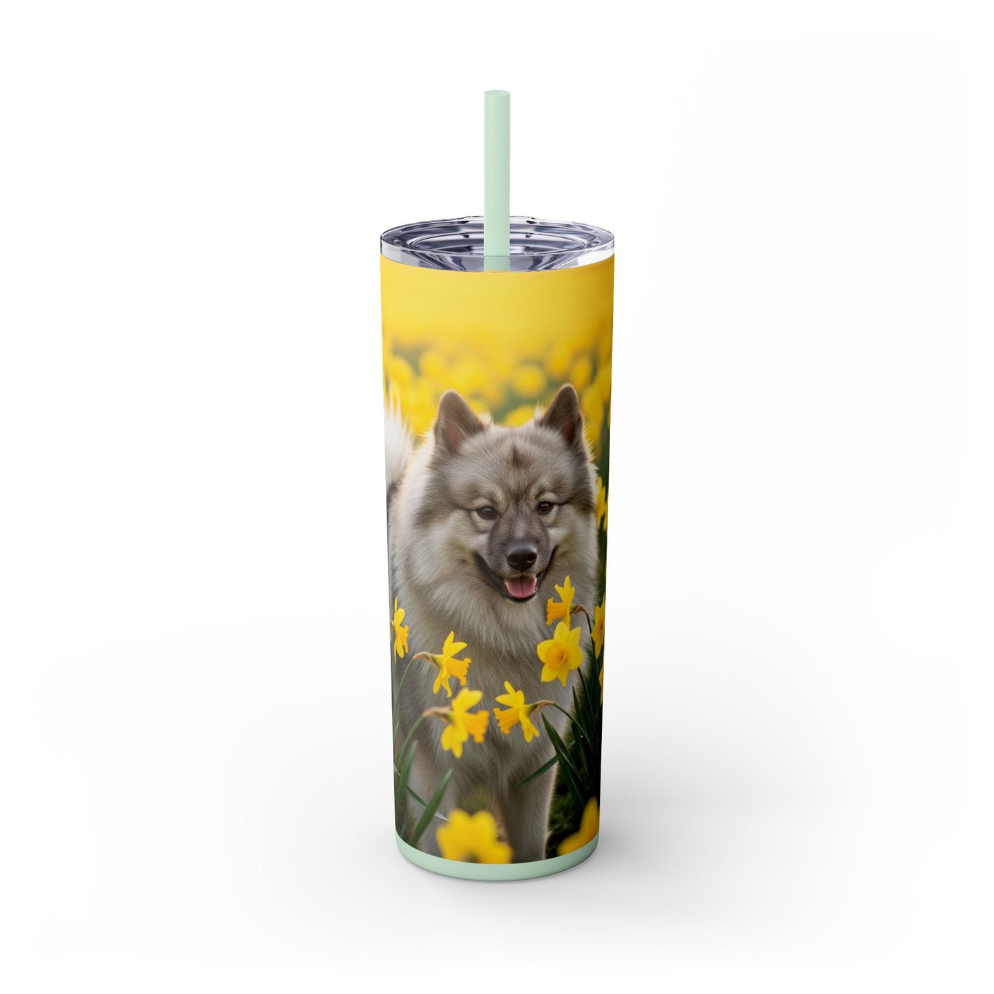 Keeshond Tumbler with Straw, 20oz