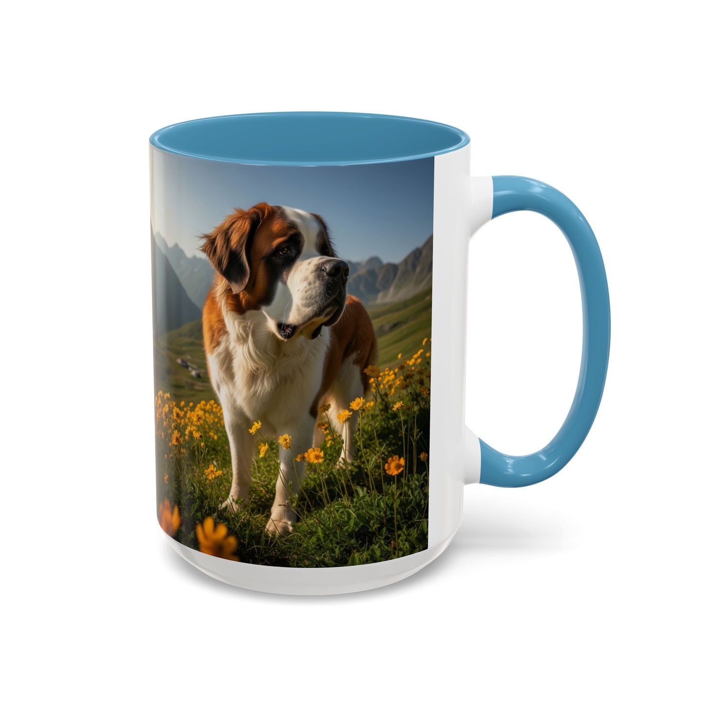Saint Bernard Accent Coffee Mug - Perfect Gift for Dog Lovers