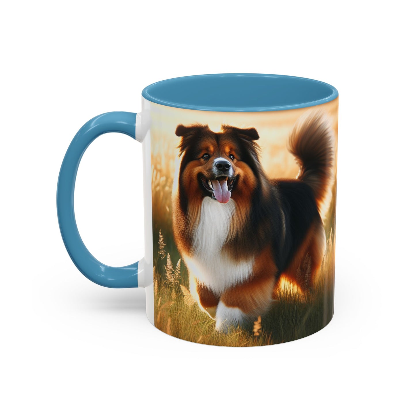 Bohemian Shepherd Accent Coffee Mug - Perfect Gift for Dog Lovers