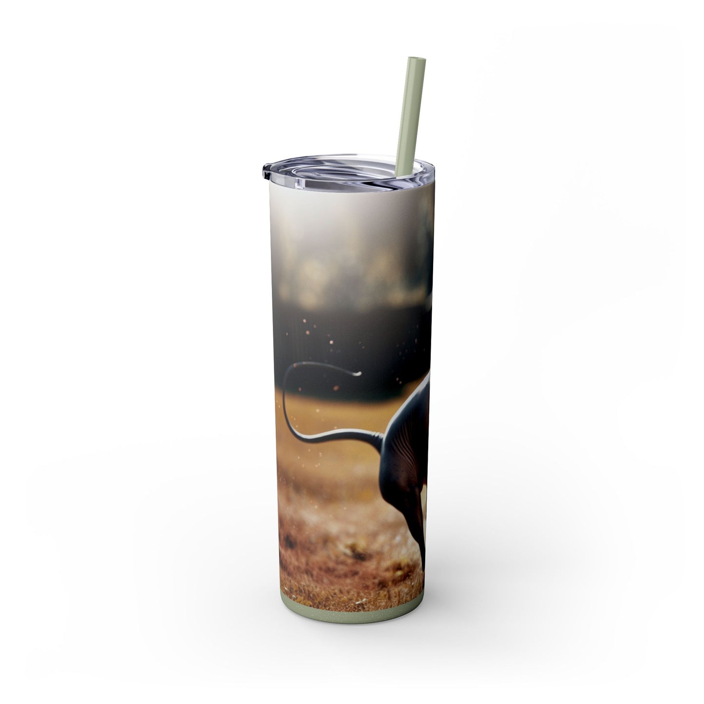 American Hairless Terrier Tumbler with Straw, 20oz