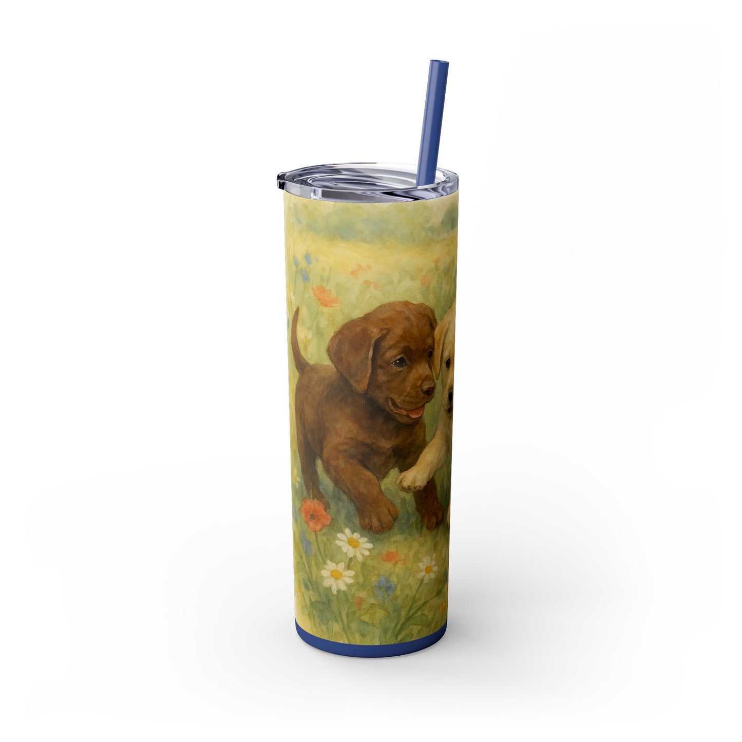 Labrador Retriever puppies Tumbler with Straw, 20oz