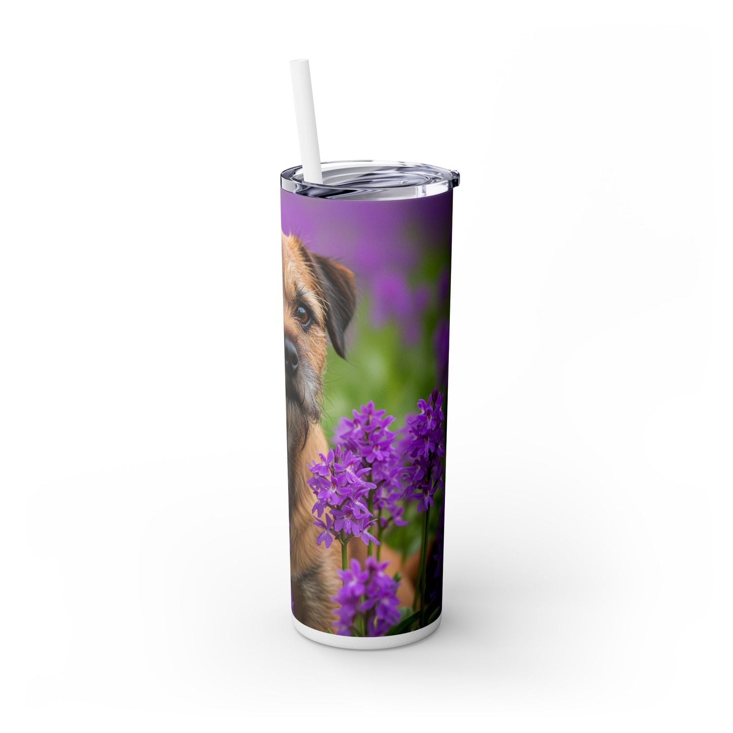 Border Terrier Tumbler with Straw, 20oz