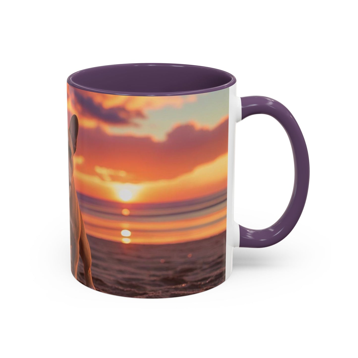 French Bulldog Love Accent Coffee Mug - Perfect Gift for Dog Lovers