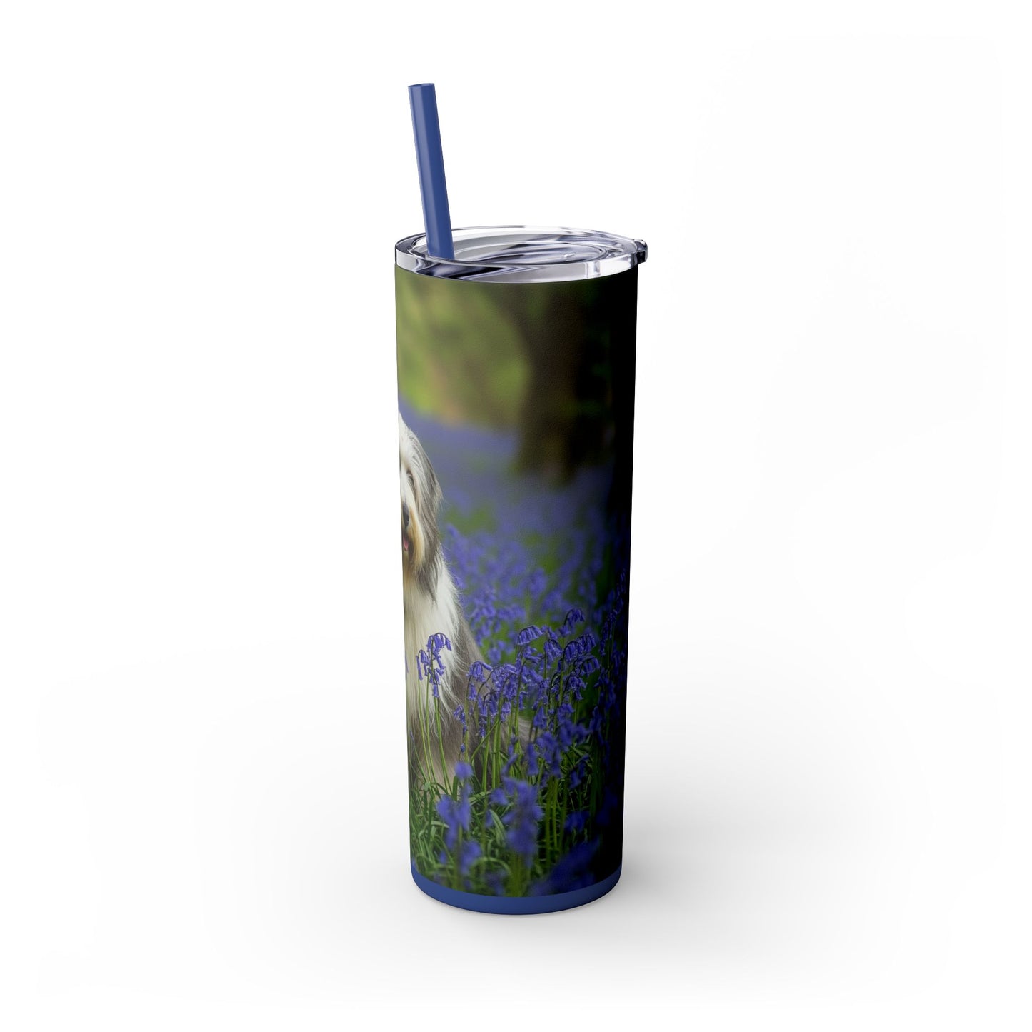 Bearded Collie Tumbler with Straw, 20oz