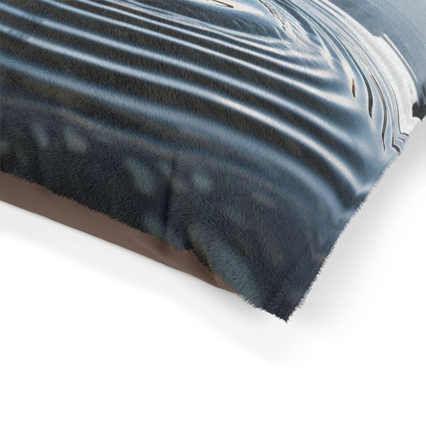 Ripple in a Snowy Mountain Lake Pet Bed