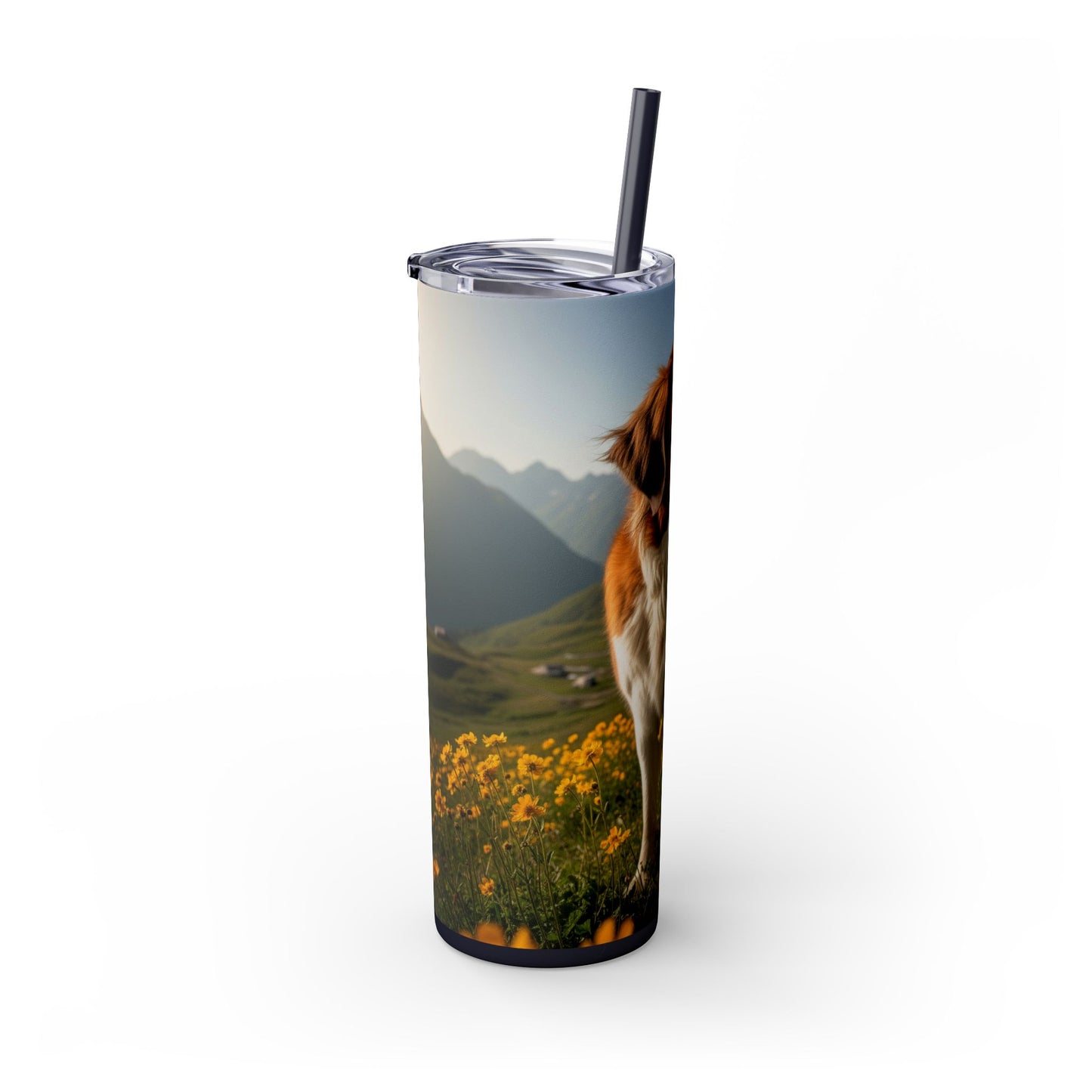 Saint Bernard Tumbler with Straw, 20oz