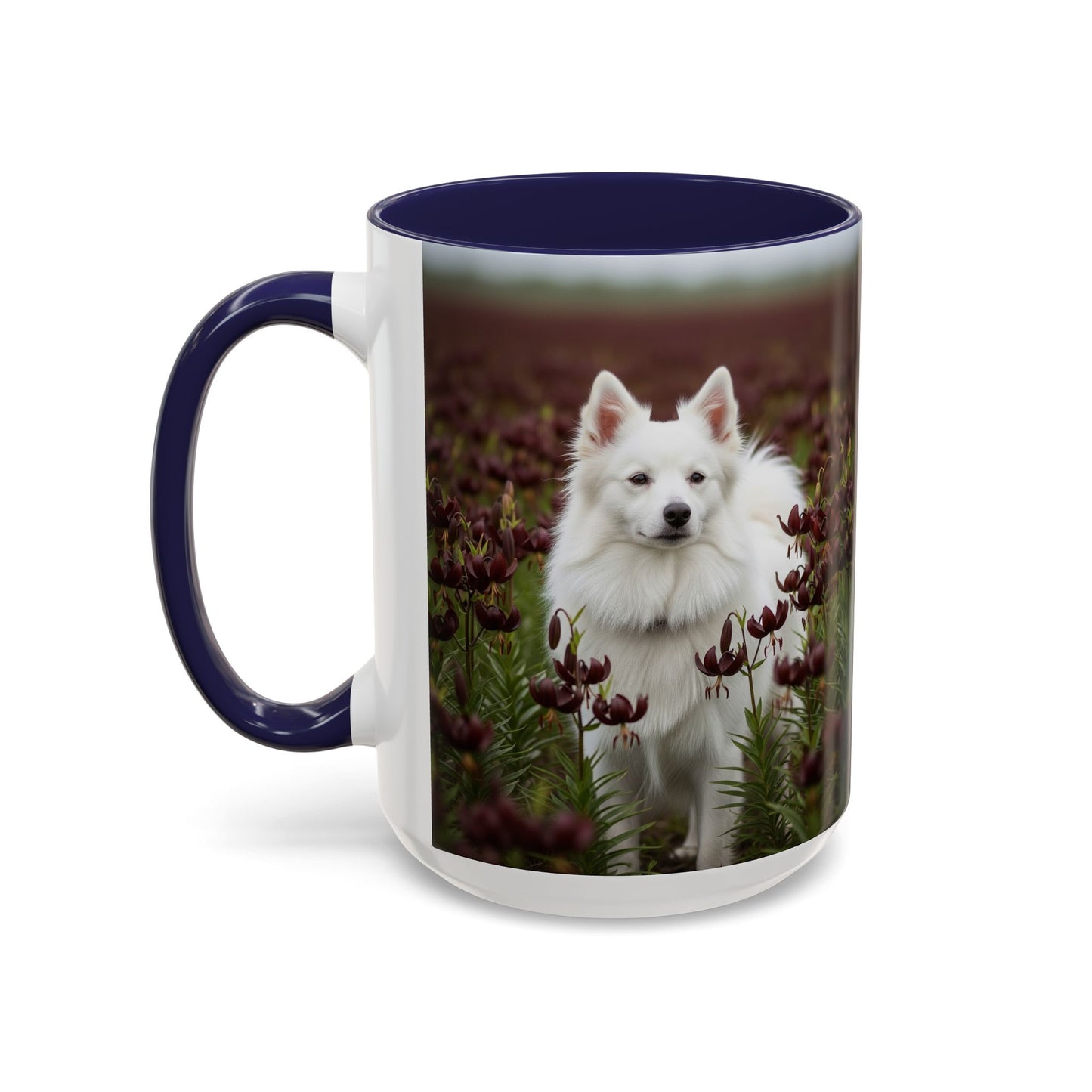 American Eskimo Dog Accent Coffee Mug - Perfect Gift for Dog Lovers