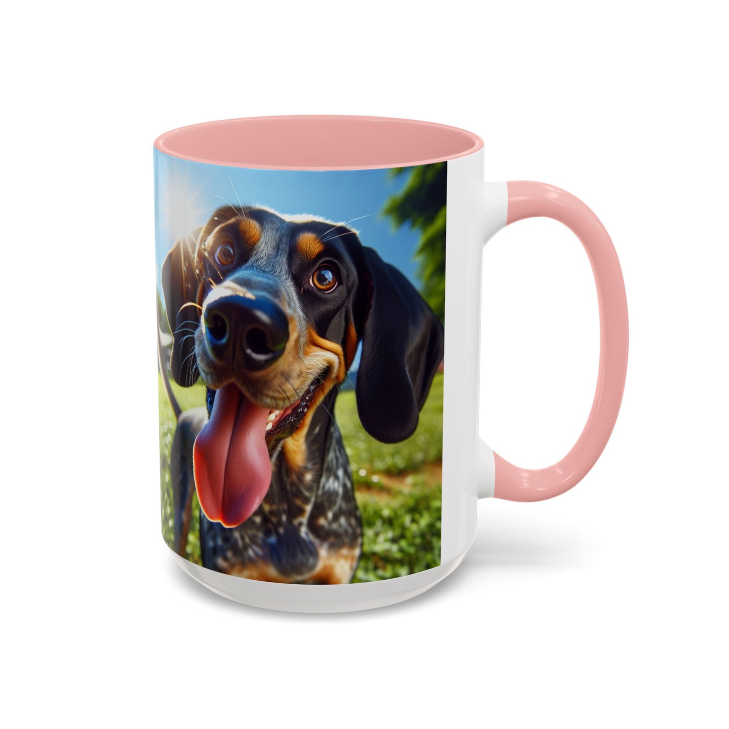 Bluetick Coonhound Accent Coffee Mug - Perfect Gift for Dog Lovers