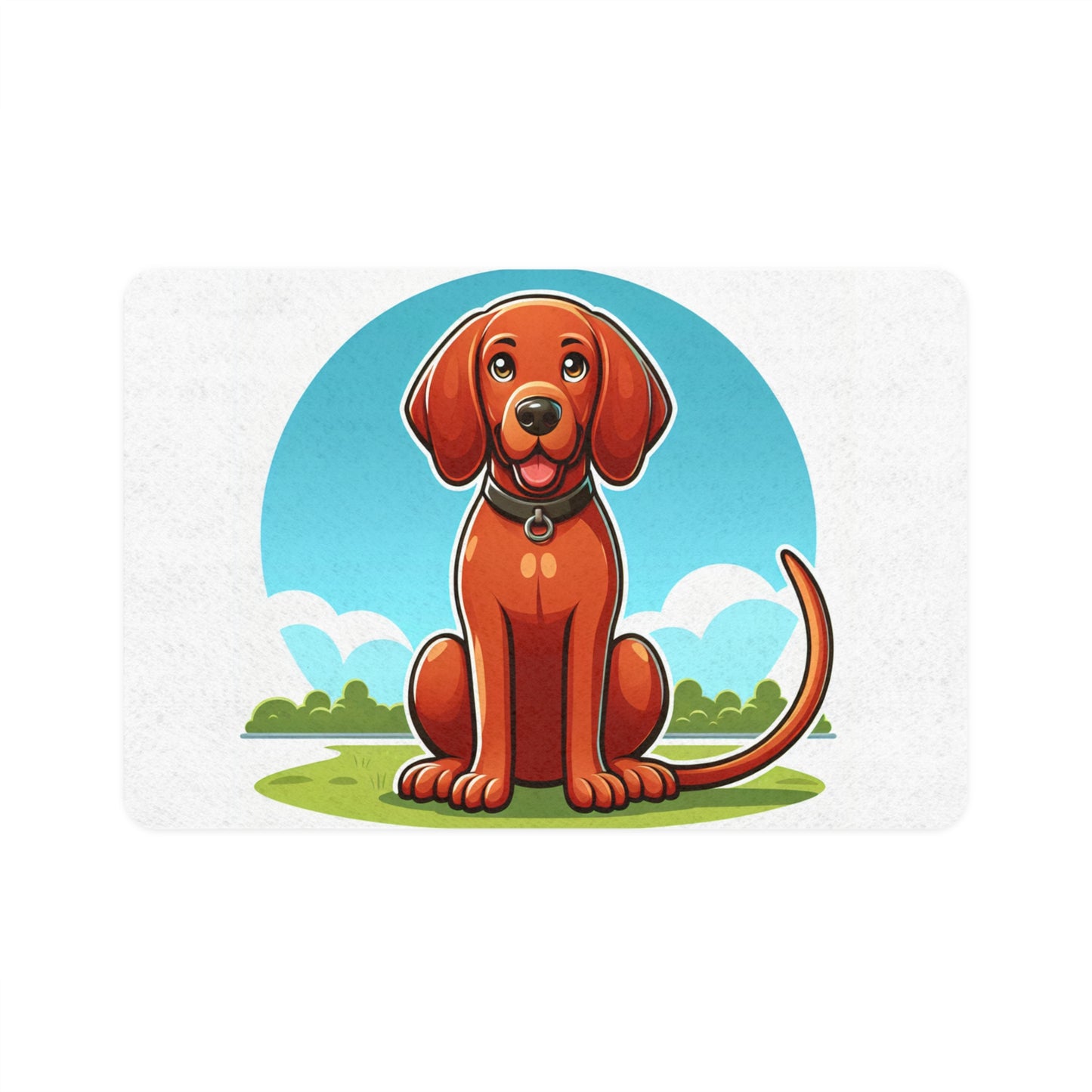 Pet Food Mat (12x18) - Redbone Coonhound