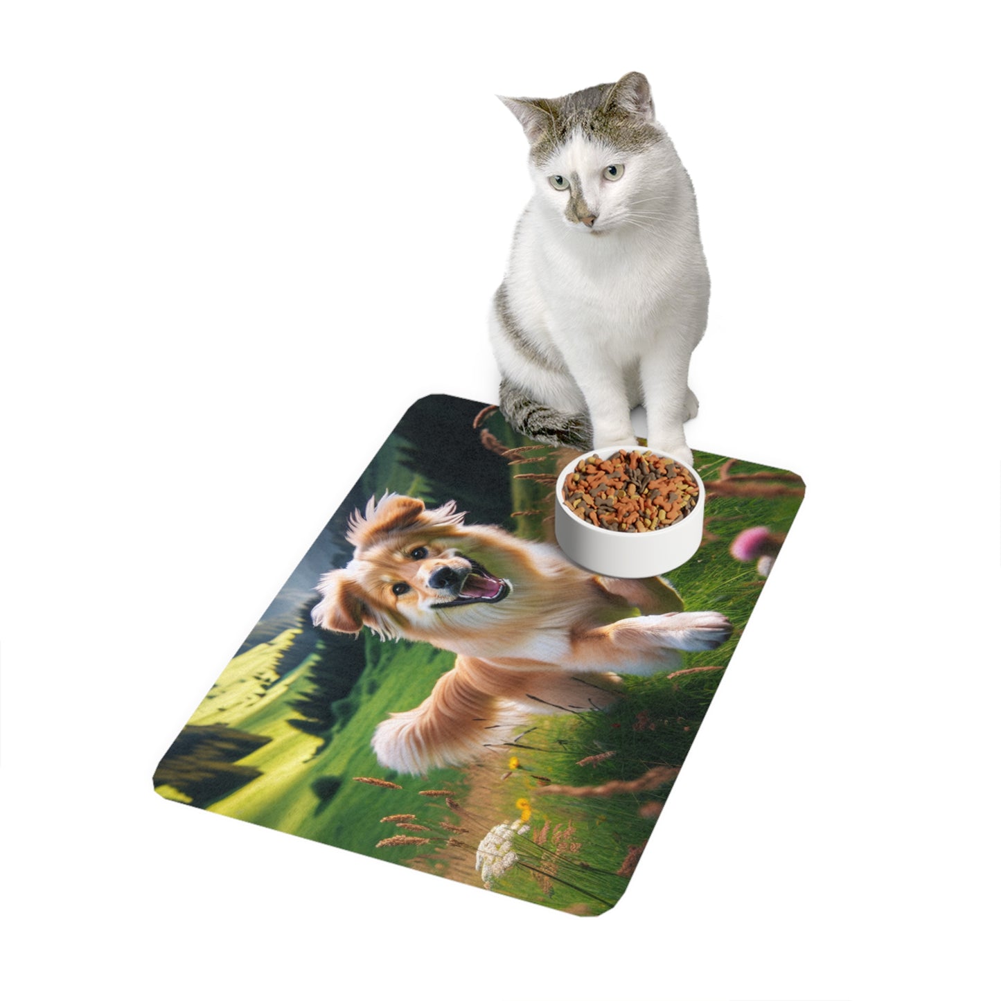 Pet Food Mat (12x18) - Romanian Carpathian Shepherd