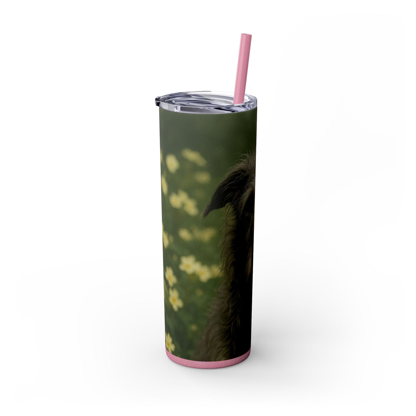 Scottish Deerhound Tumbler with Straw, 20oz