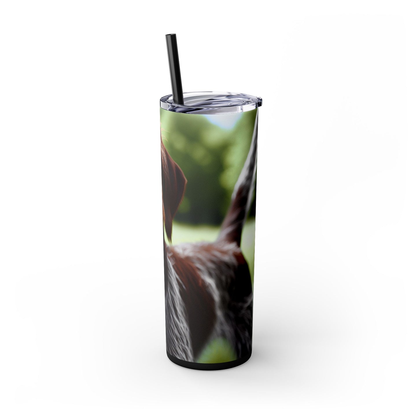 Wirehaired Slovakian Pointer Skinny Tumbler with Straw, 20oz