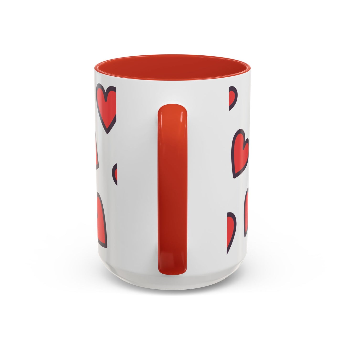 Hearts Accent Coffee Mug - Perfect Gift for Dog Lovers