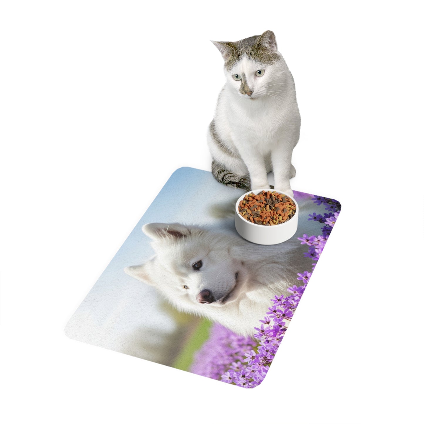 Pet Food Mat (12x18) - Samoyed