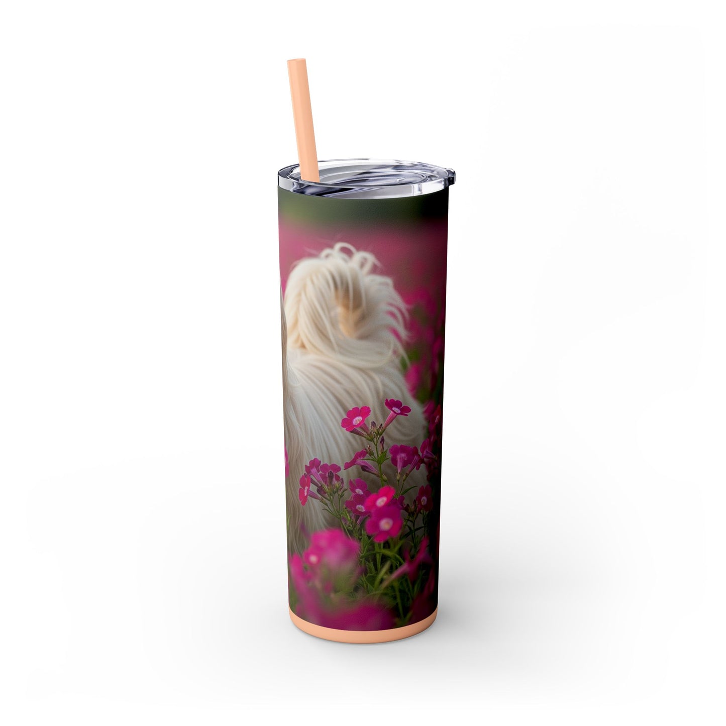 Tibetan Terrier Tumbler with Straw, 20oz