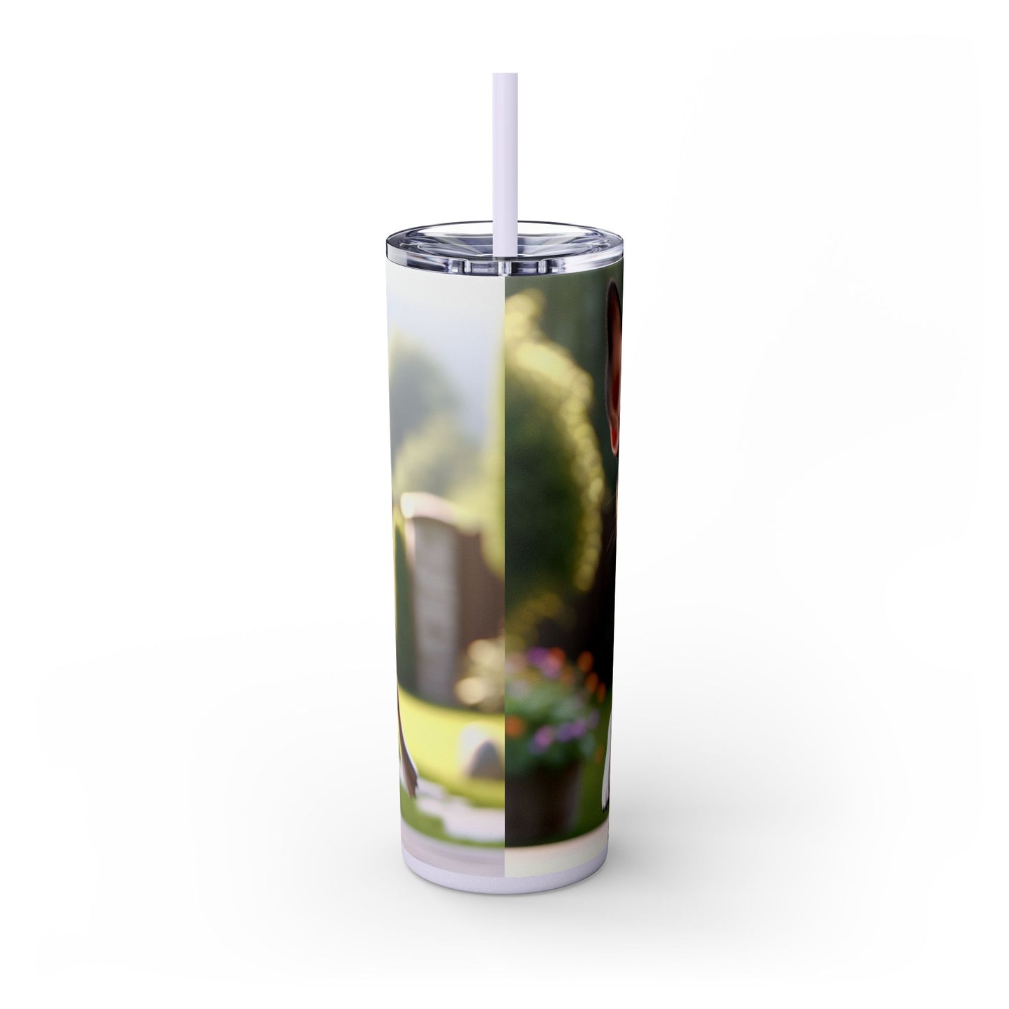 Rat Terrier Tumbler with Straw, 20oz