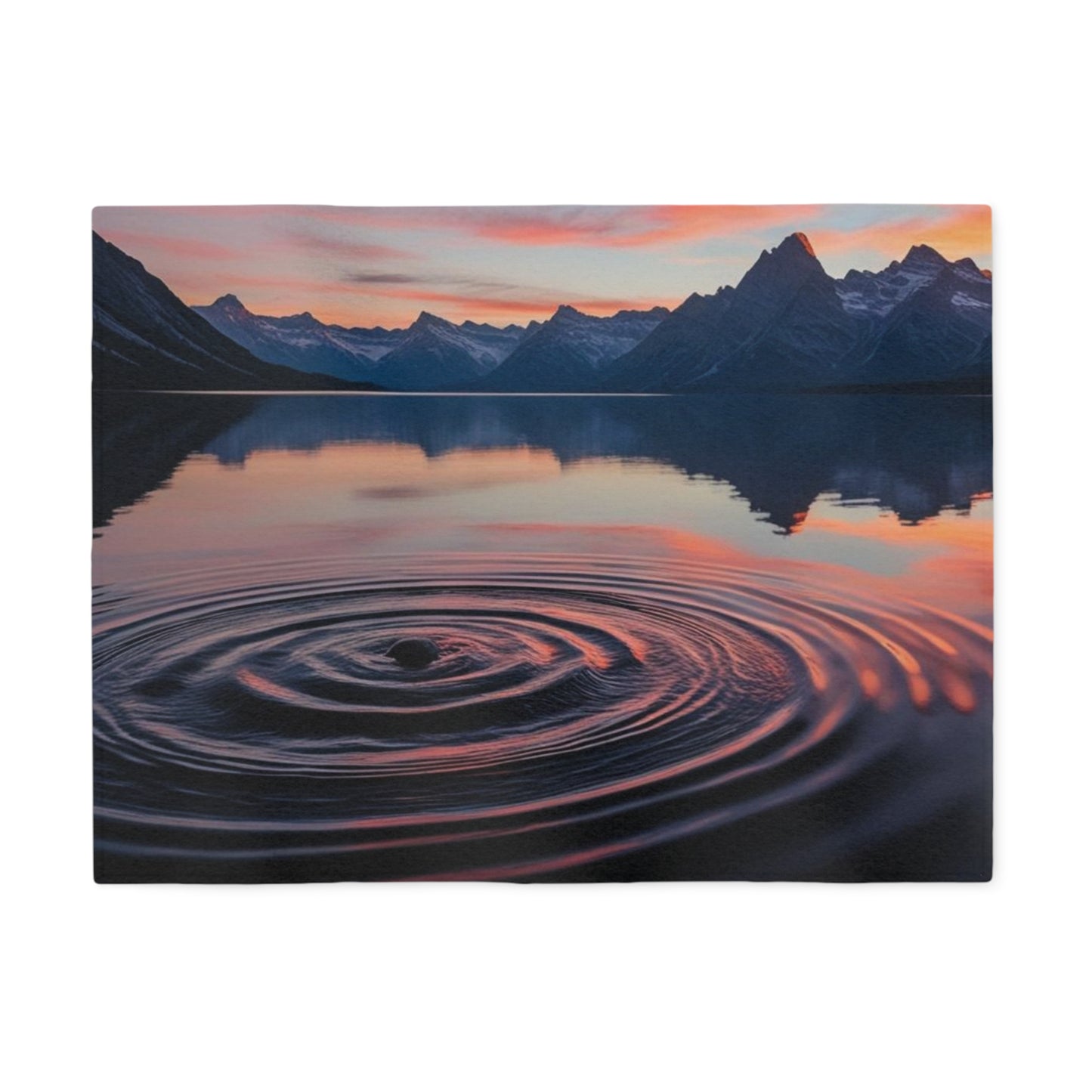 Ripple in a Lake Sweatshirt Blanket