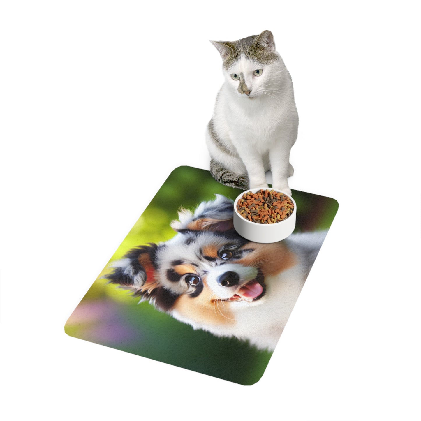 Pet Food Mat (12x18) - Mini Aussie