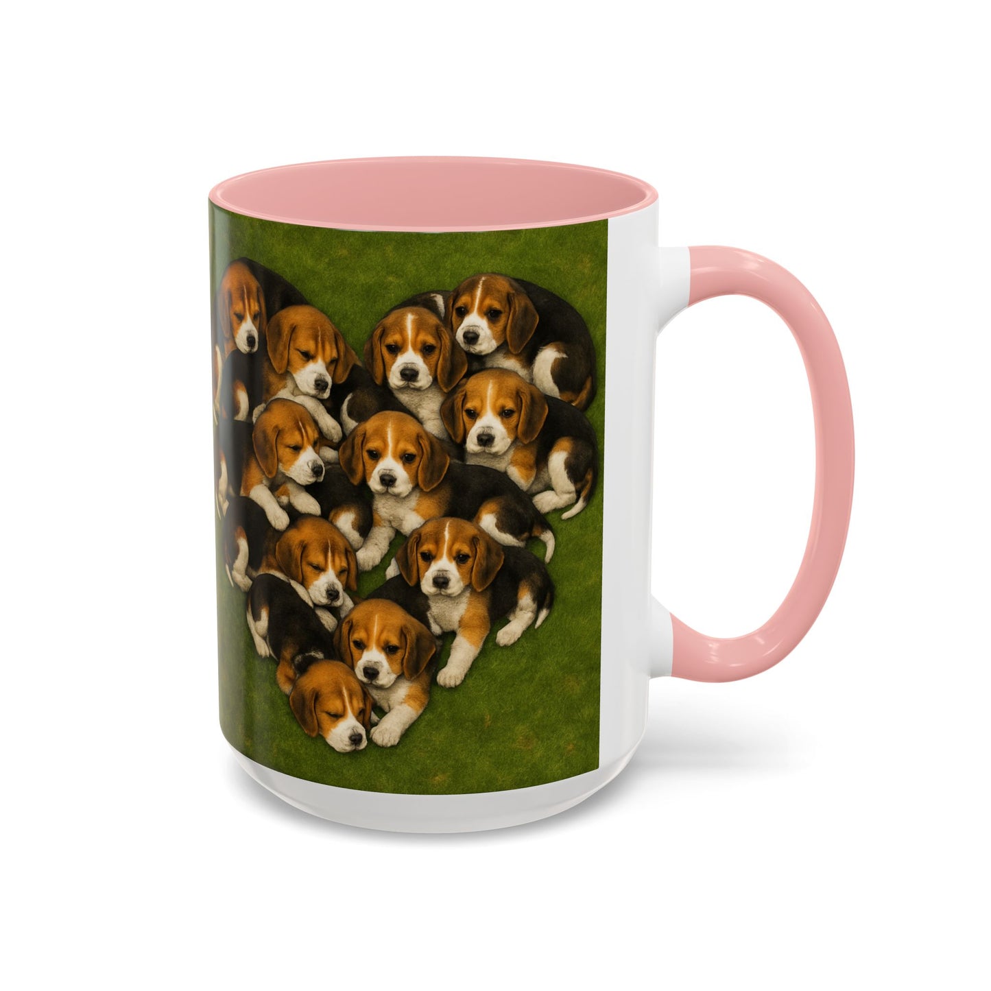 Beagle puppies Accent Coffee Mug - Perfect Gift for Dog Lovers