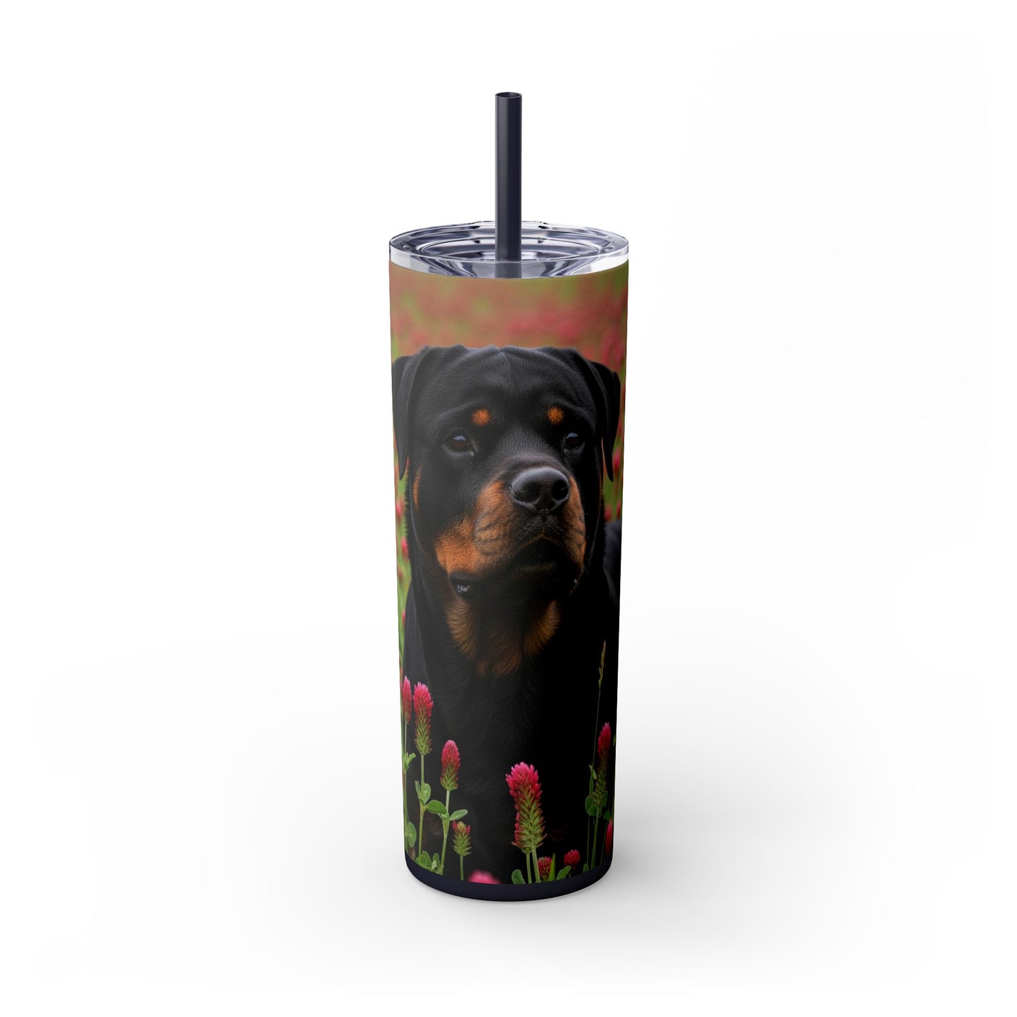 Rottweiler Tumbler with Straw, 20oz